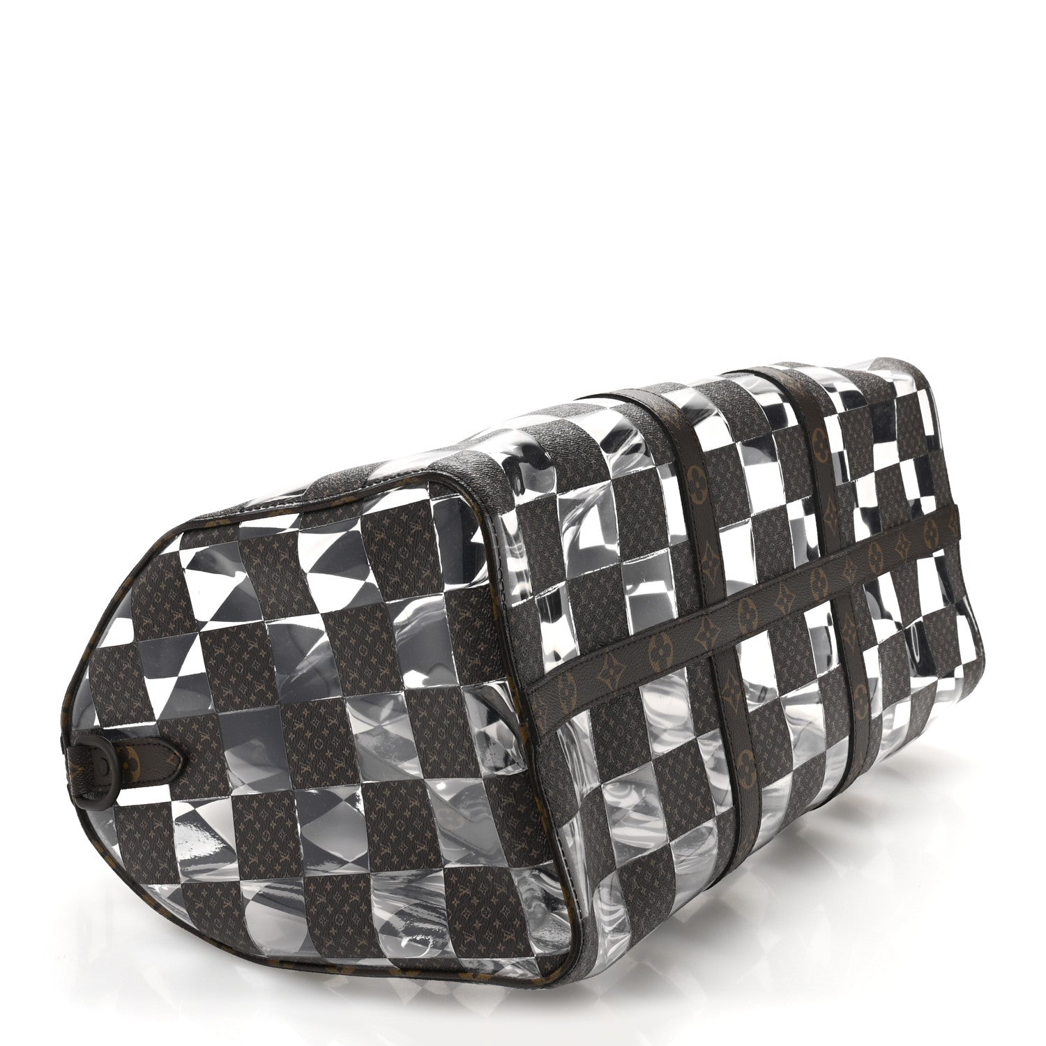 PVC Monogram Chess Keepall Bandouliere 50