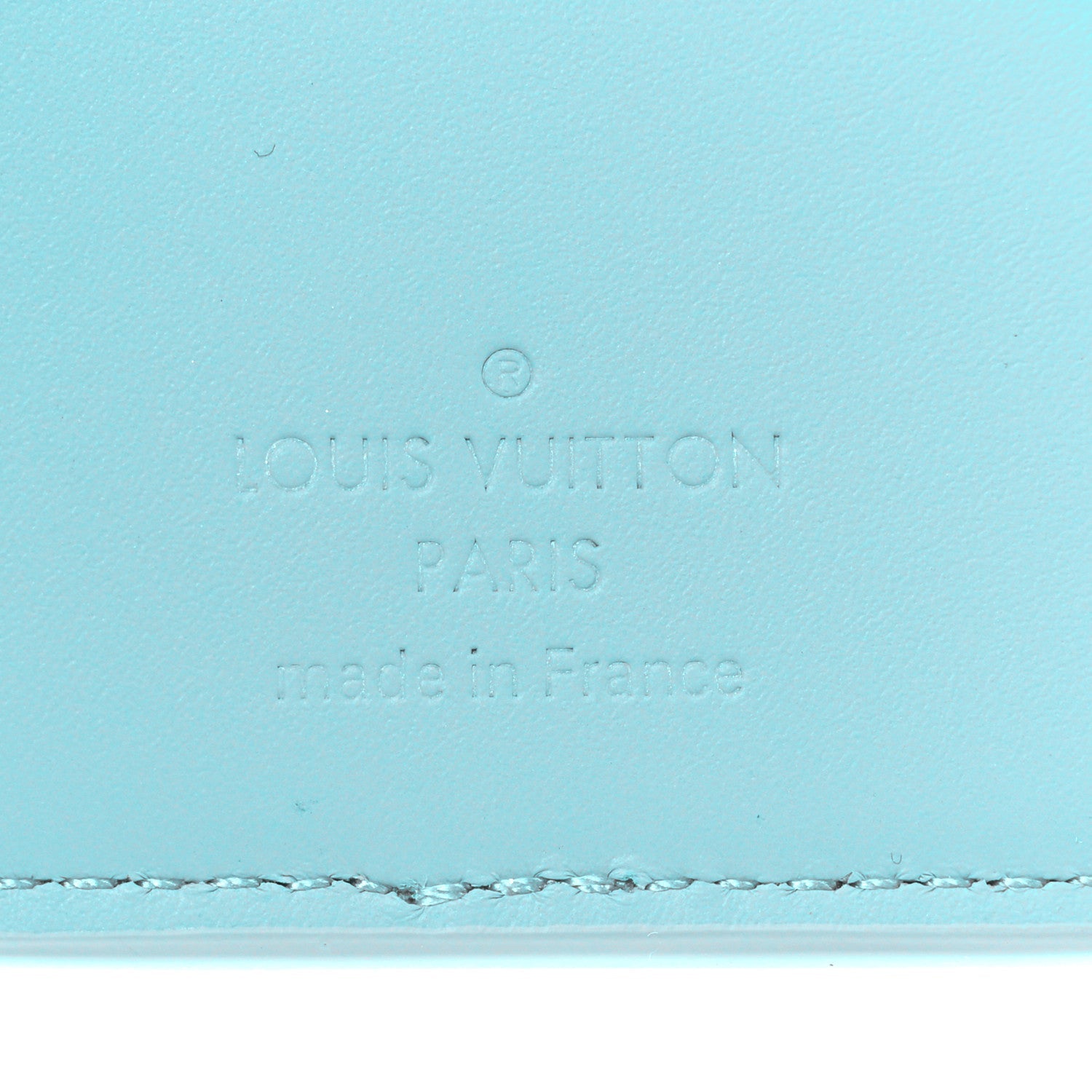 Taurillon Monogram Pocket Organizer Turquoise