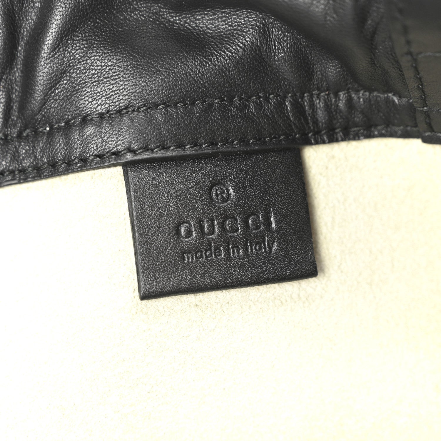 Calfskin Coco Capitan Logo Drawstring Backpack Mystic White