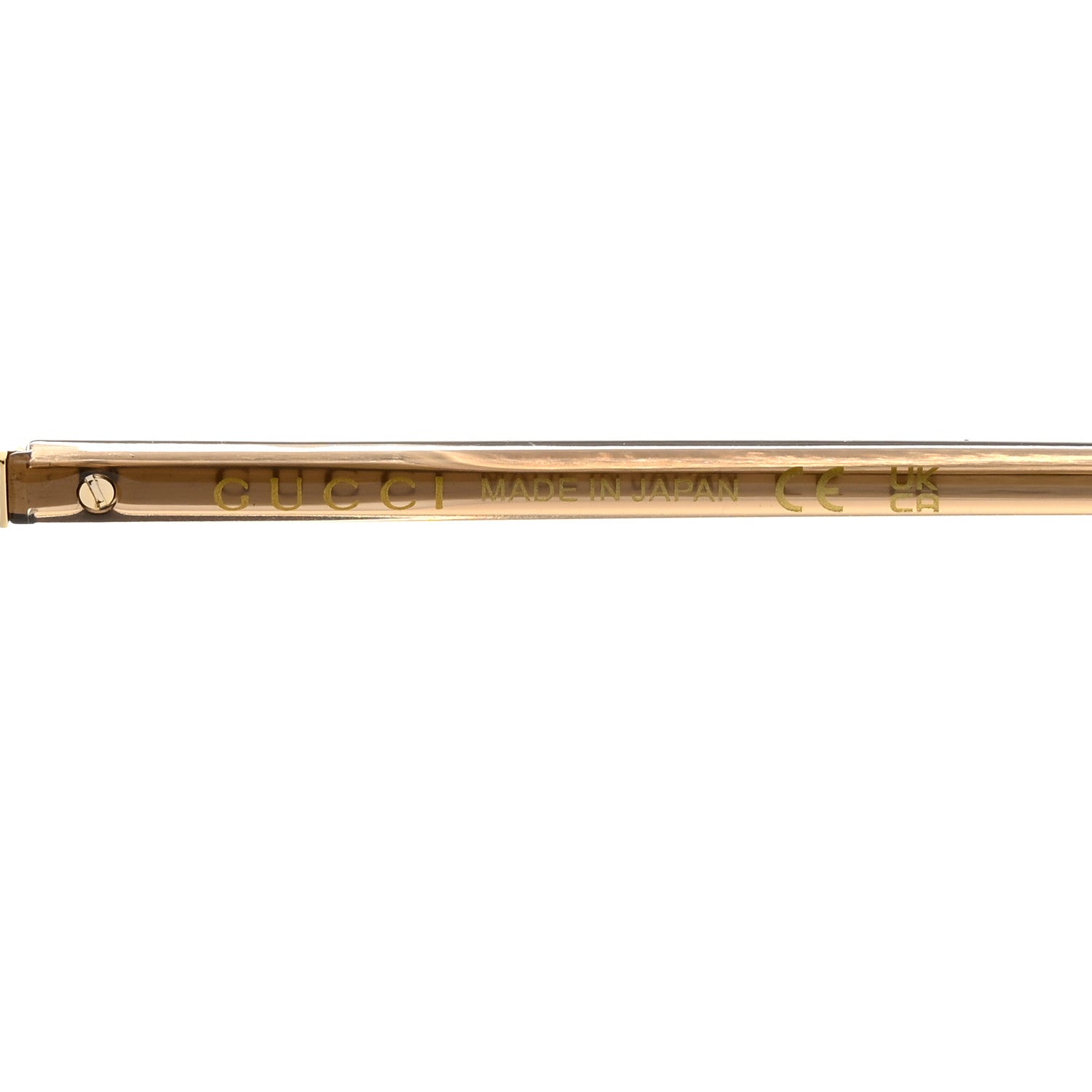 Metal Square Frame Sunglasses GG0110SA Gold Grey