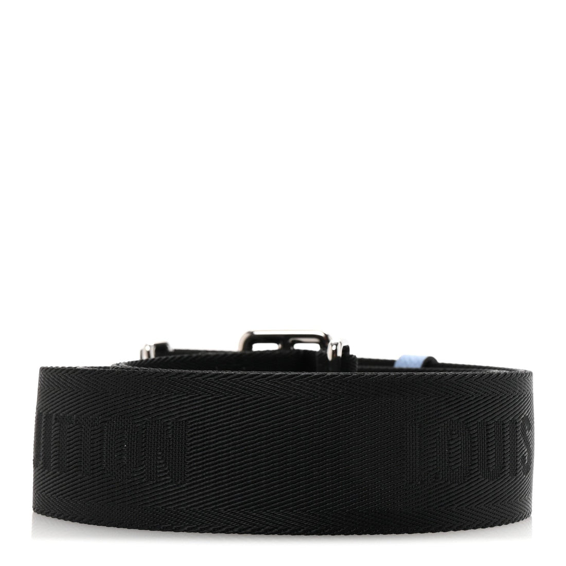 Nylon Alpha Messenger Strap Black Sky Blue
