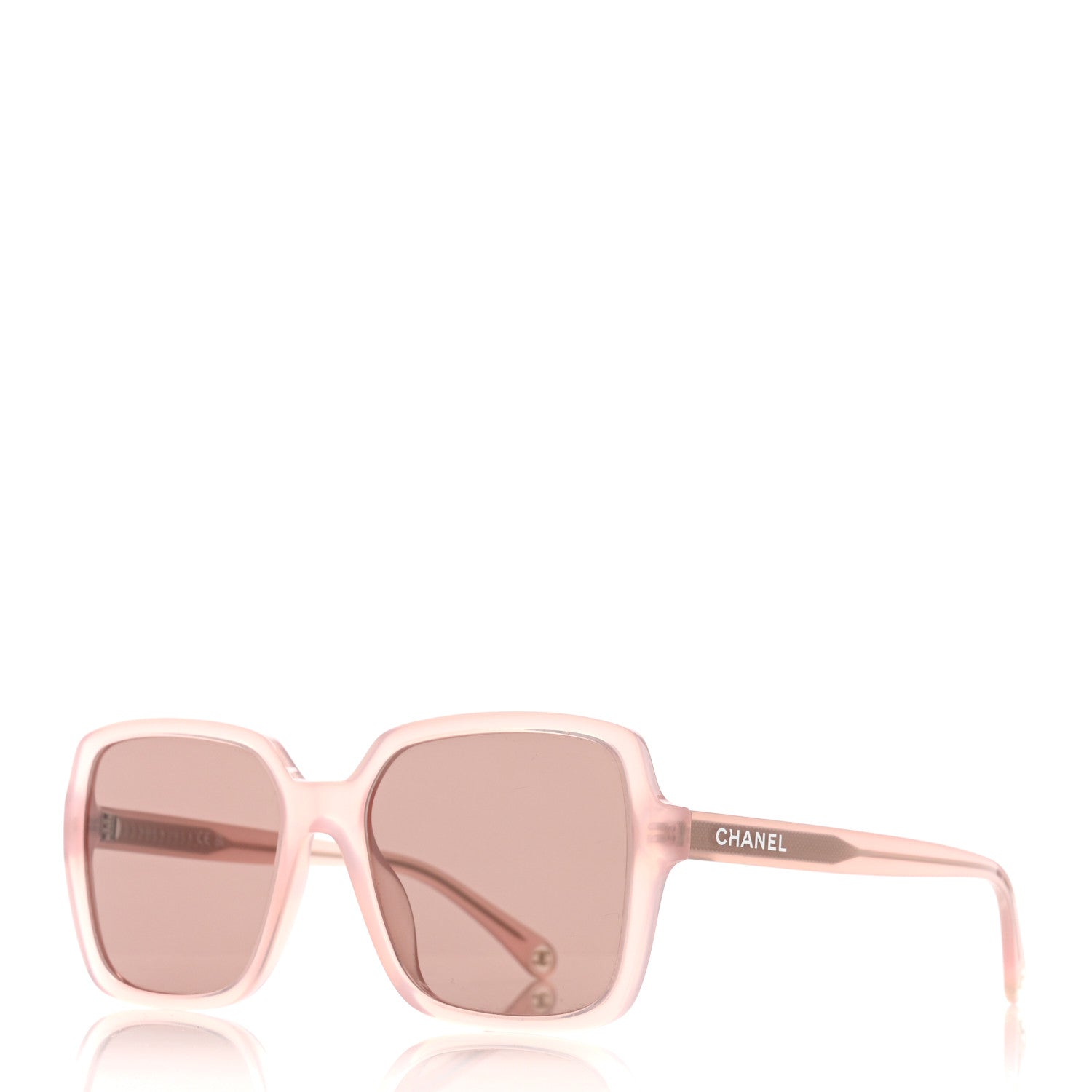 Acetate Square Sunglasses 5505 Light Pink