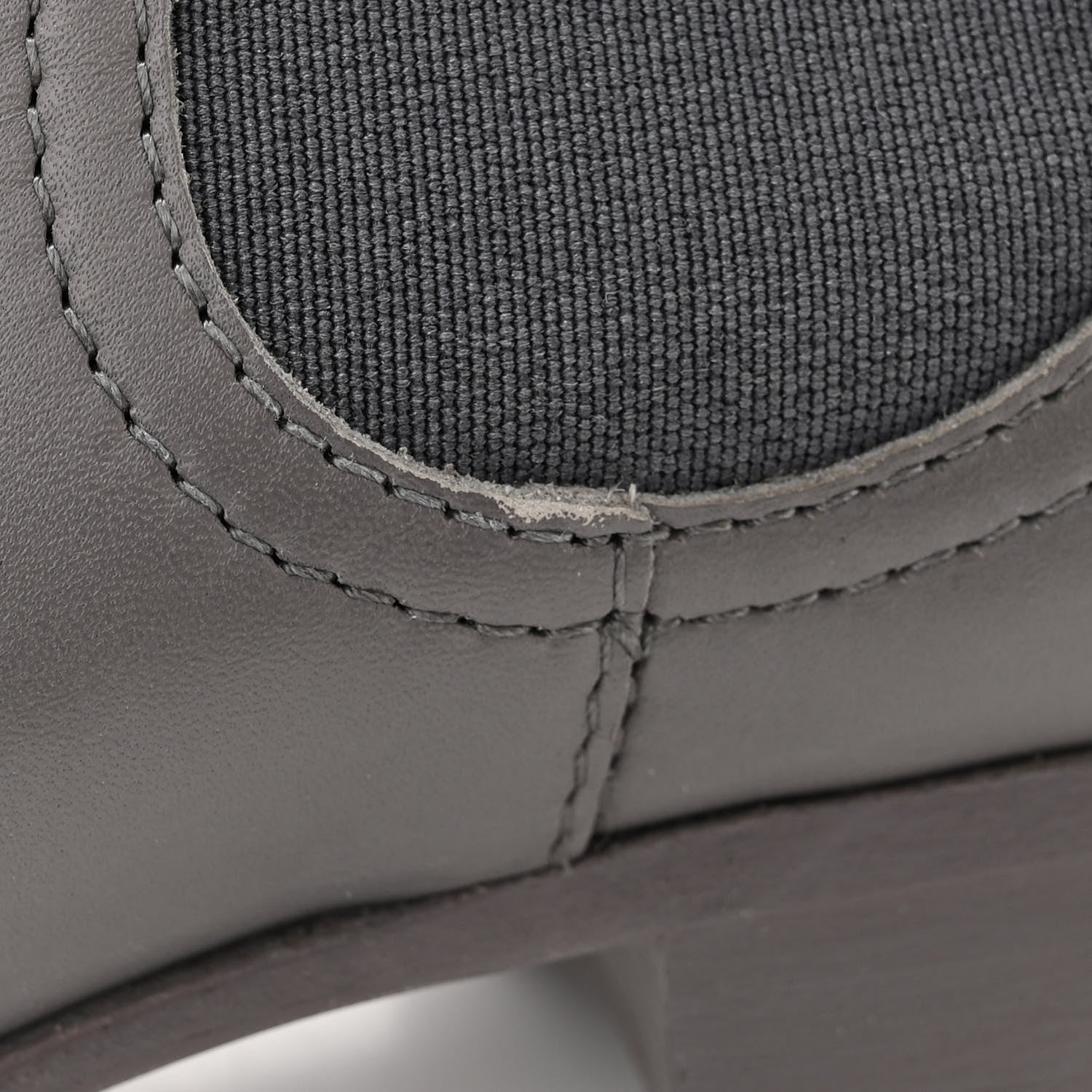 Calfskin Elastic Short Boots 36.5 Grey