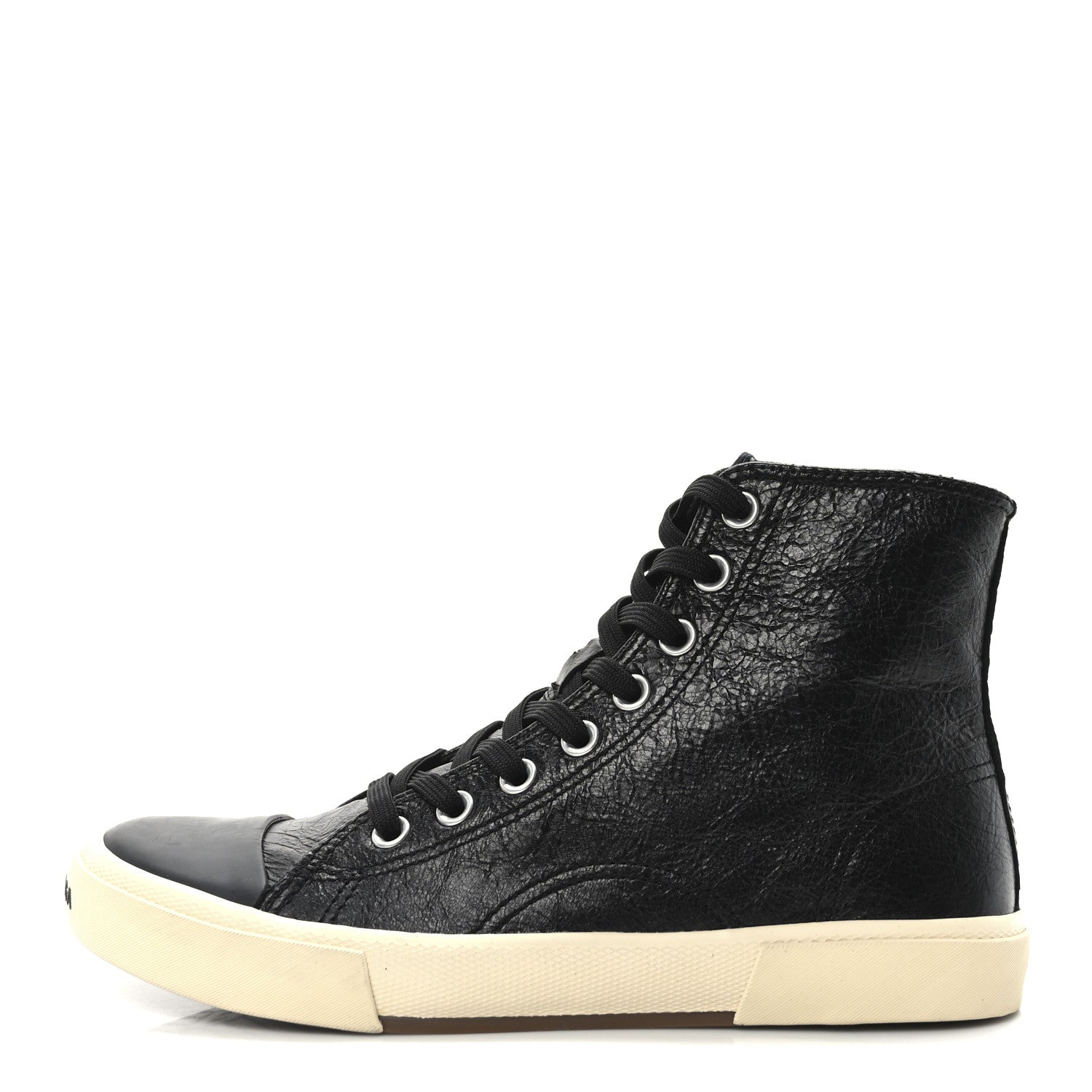 Agneau Arena Mens Paris High Top Sneakers 40 Black