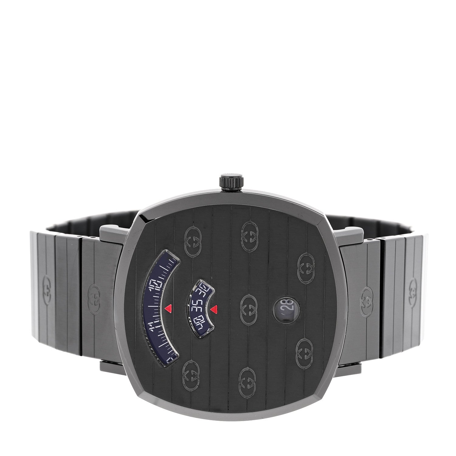 PVD Stainless Steel 38mm Grip Quartz Watch Black