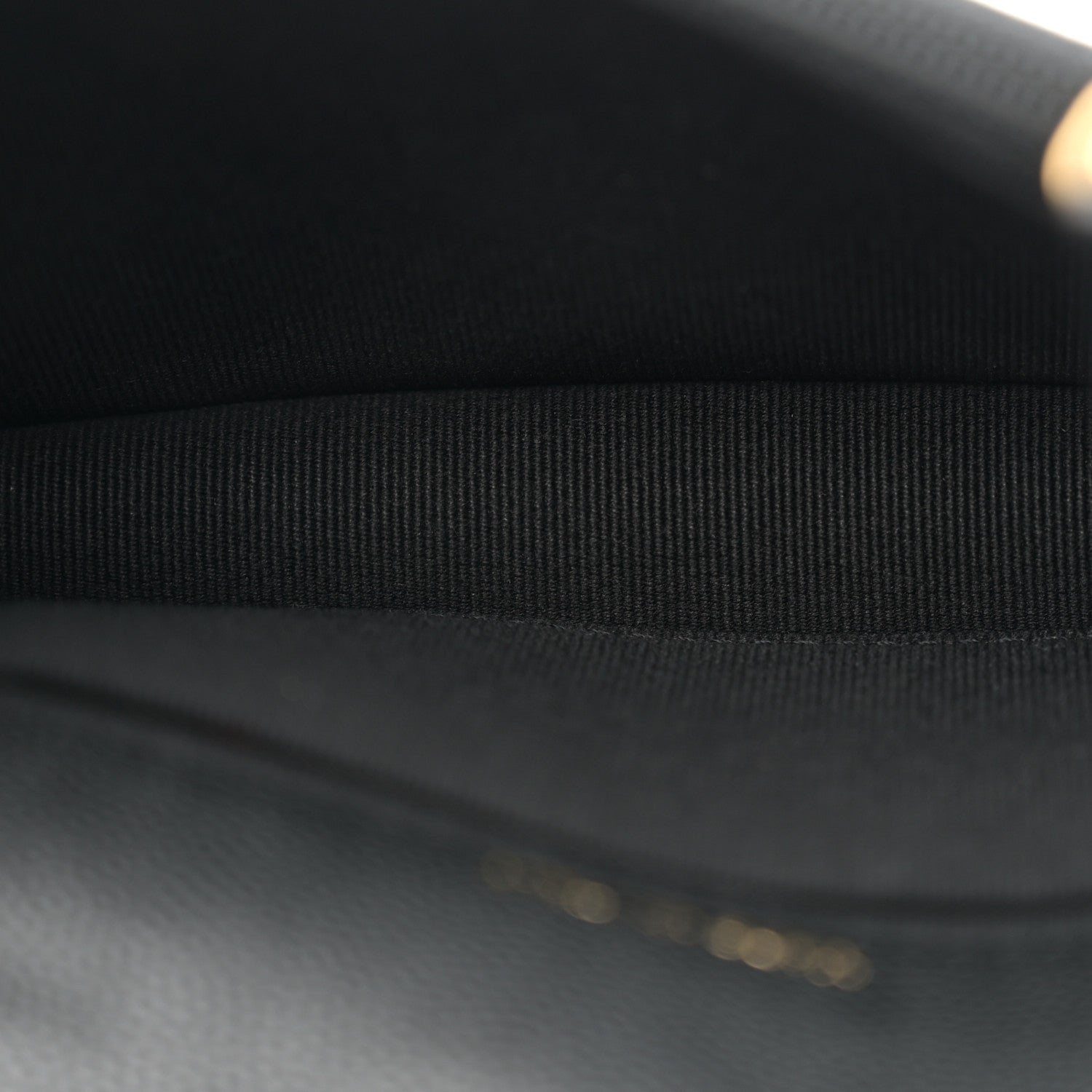 Caviar Quilted Pocket Twins Clutch With Chain Black