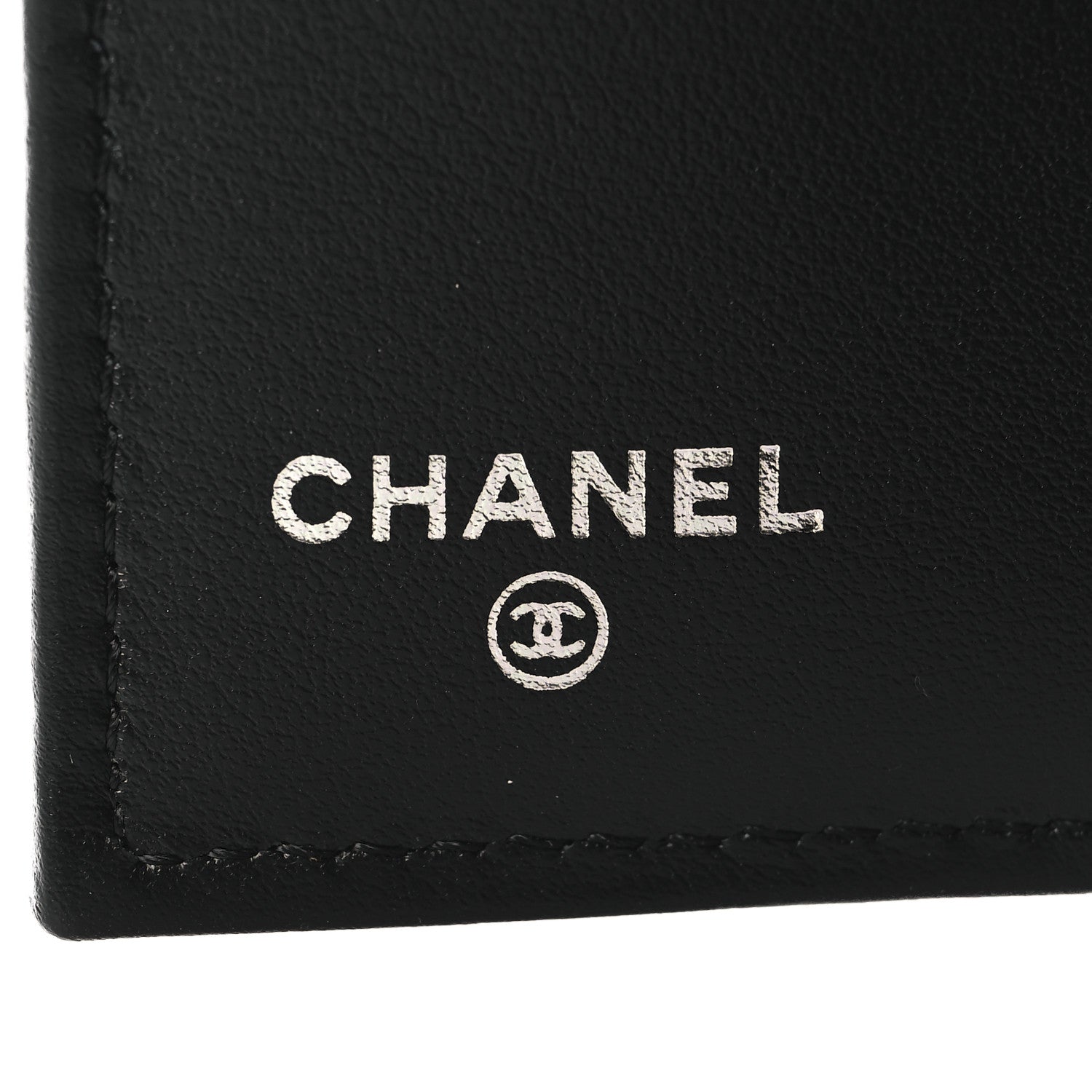 Calfskin Quilted Compact Bifold Wallet So Black