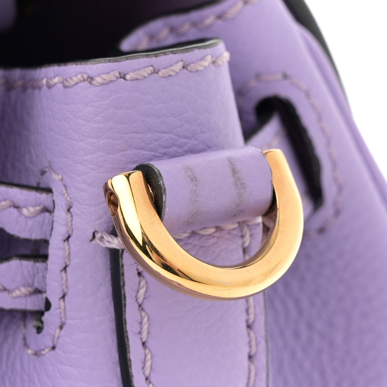 Calfskin Medusa Small Top Handle Handbag Lilac