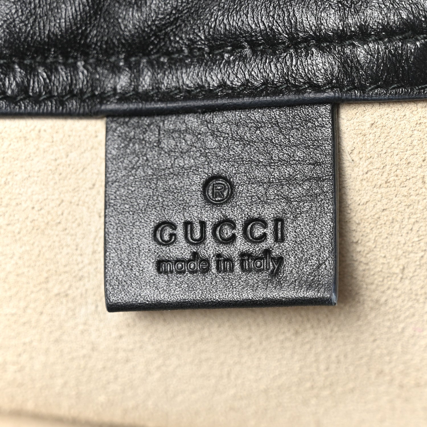 Calfskin Logo Drawstring Backpack Mystic White