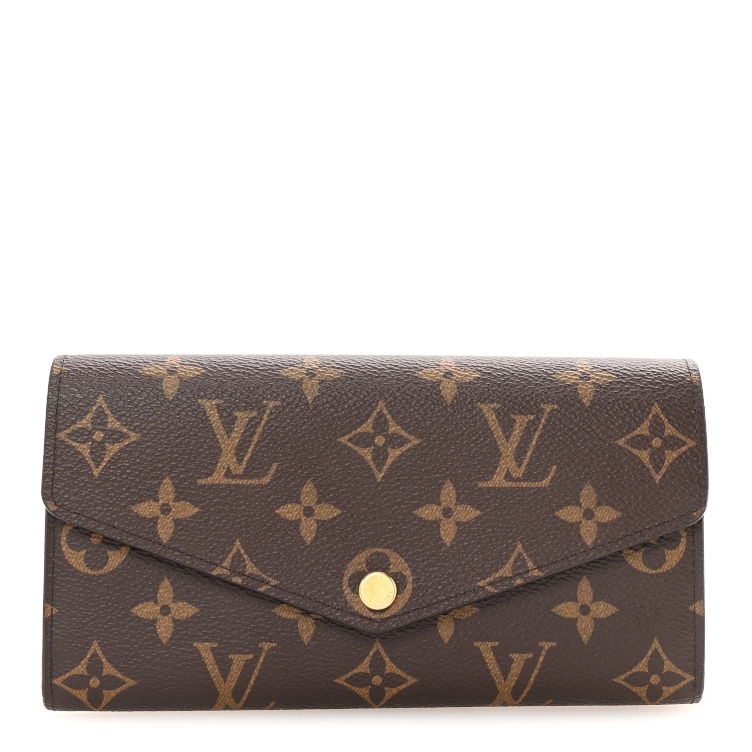 Monogram Sarah Wallet NM Coquelicot