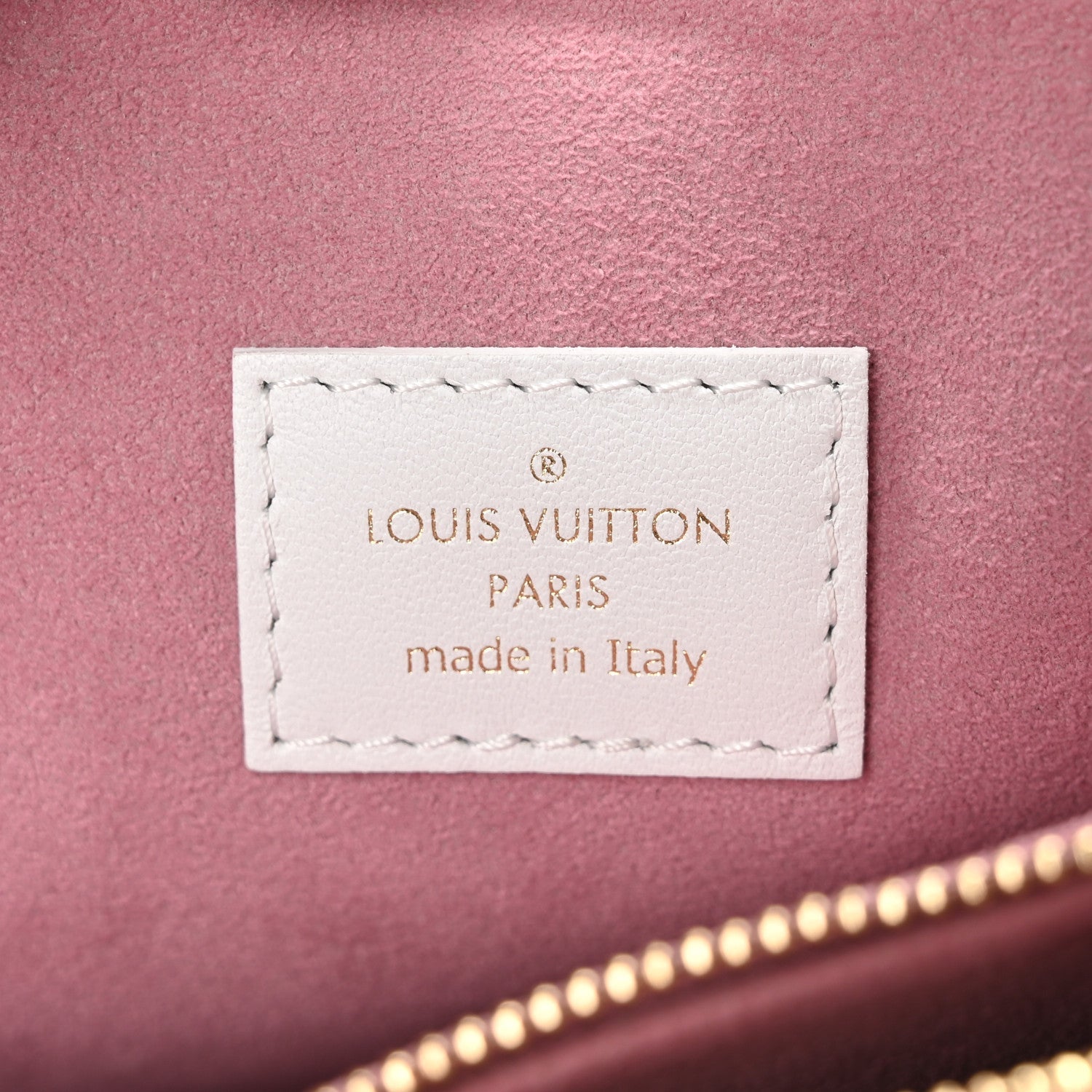 Lambskin Embossed Monogram LV Garden Coussin PM Cream