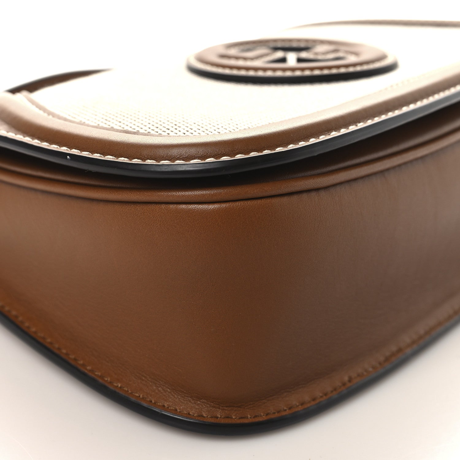 Canvas Medium Blondie Top Handle Bag Brown