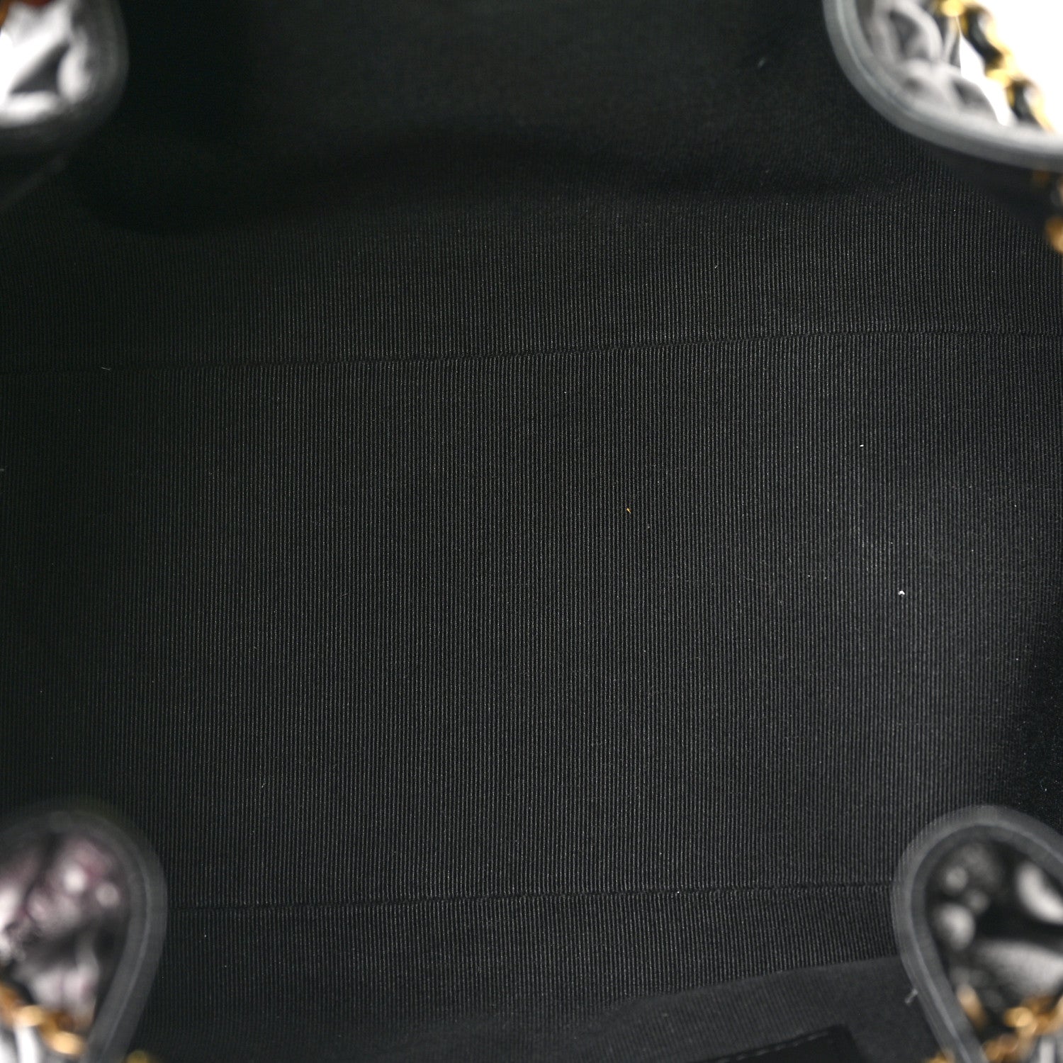 Shiny Calfskin Quilted Small Chanel 25 Handbag Black