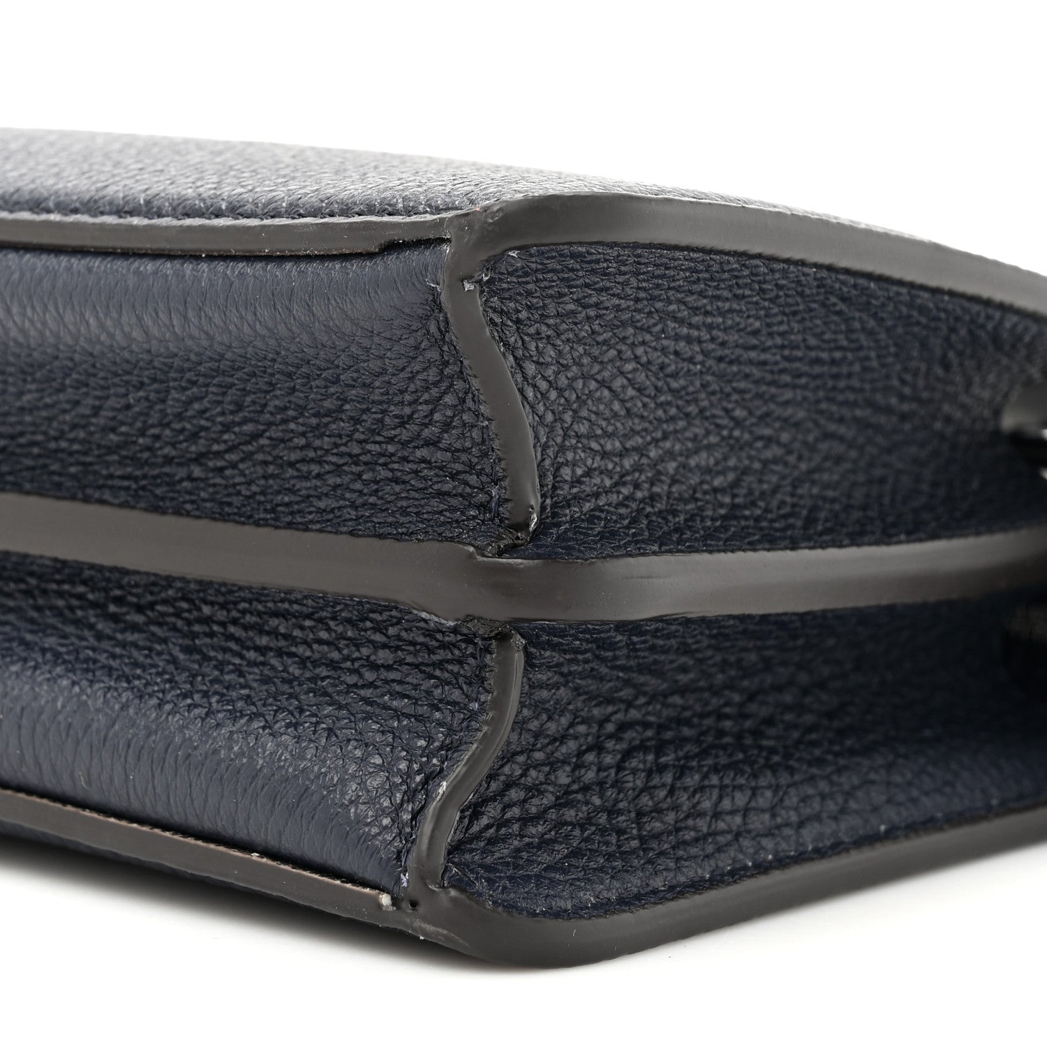 Cuoio Romano Vitello Cover Bi-Color Peekaboo I See U X Cross Satchel Cuoio Blue