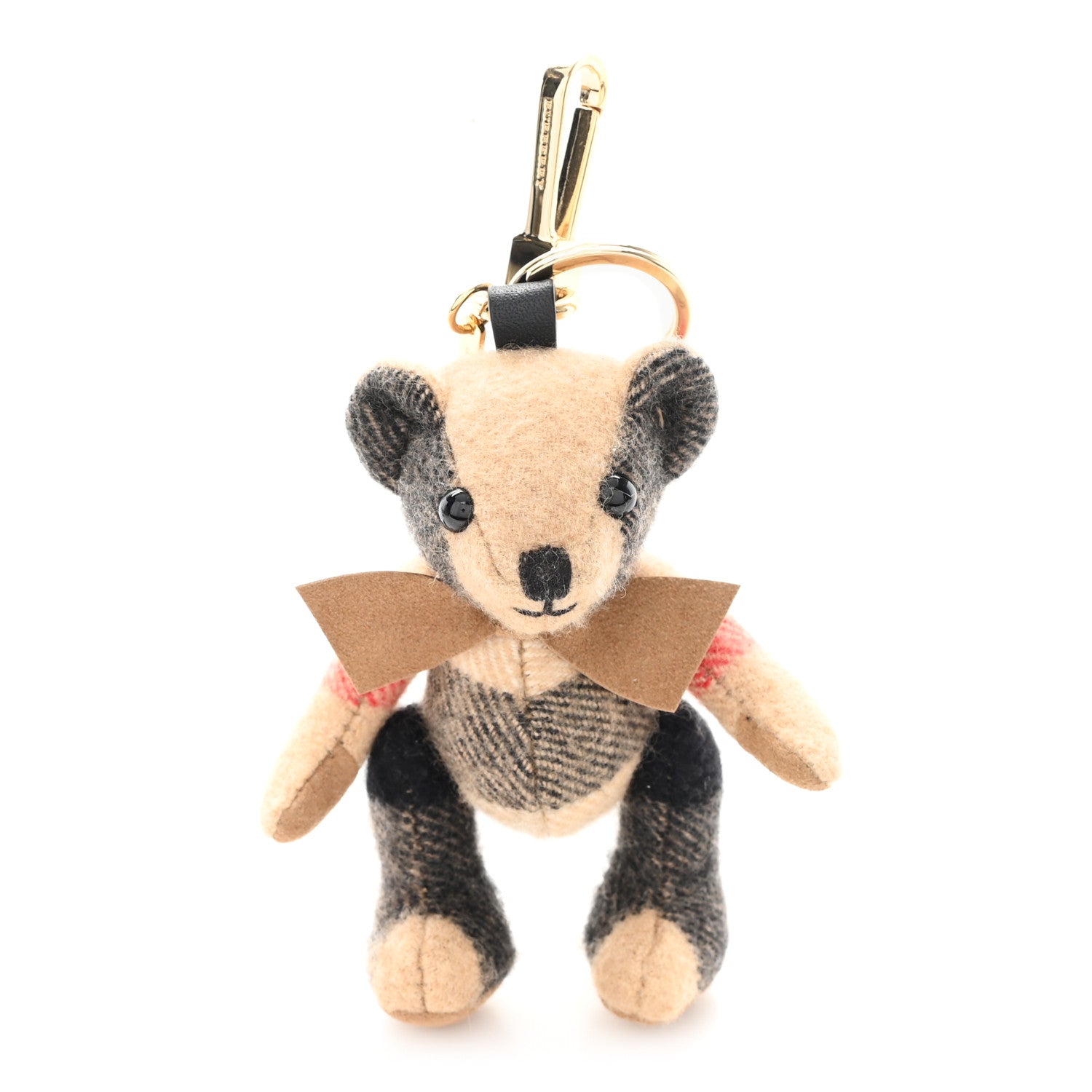 Cashmere House Check Thomas Bear Bag Charm Camel