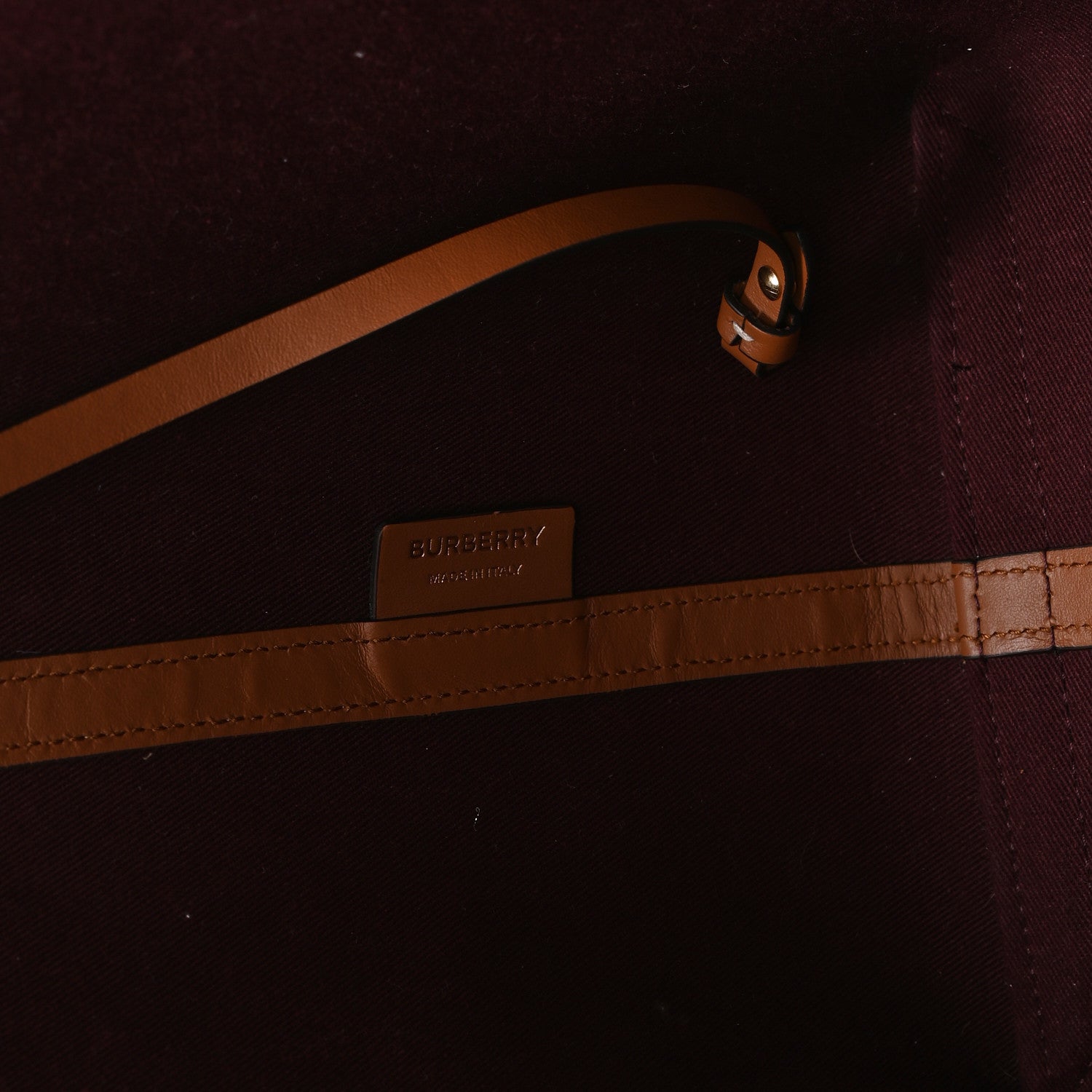 Cotton Vintage Check Medium London Tote Bag Briar Brown Black