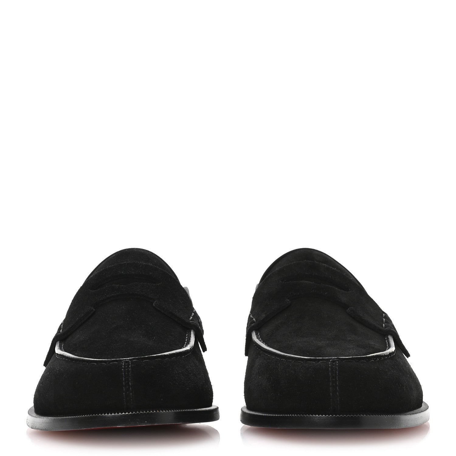 Crosta Alligator Embossed Mens Penny No Back Flat 42.5 Black