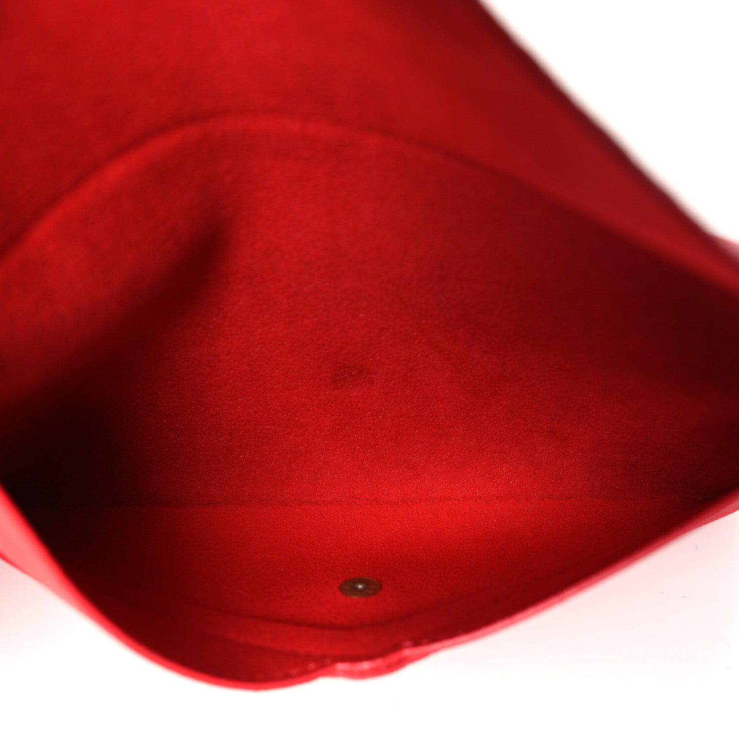 Calfskin Envelope Pouch Red