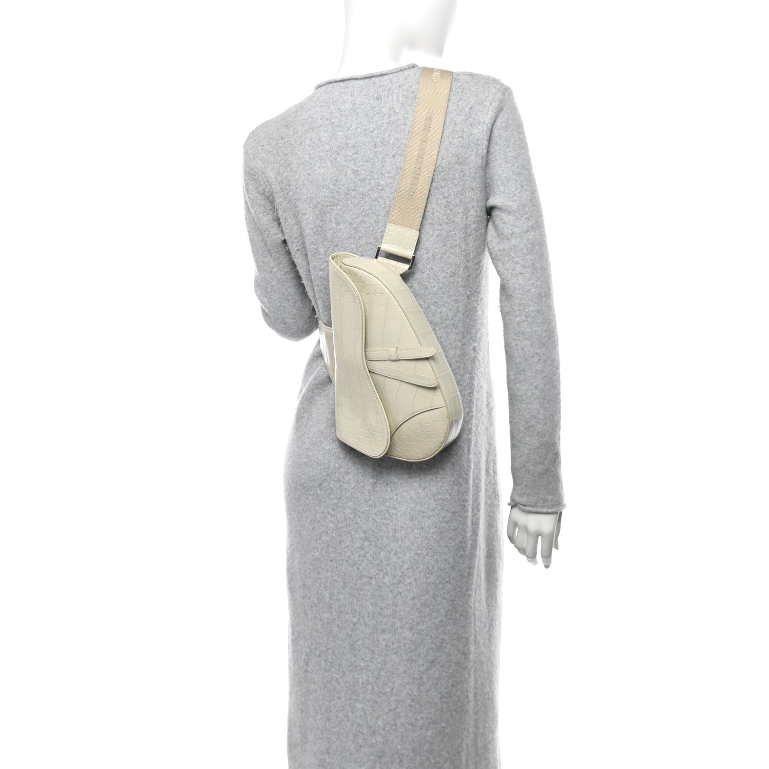 Crocodile Mens Saddle Bag