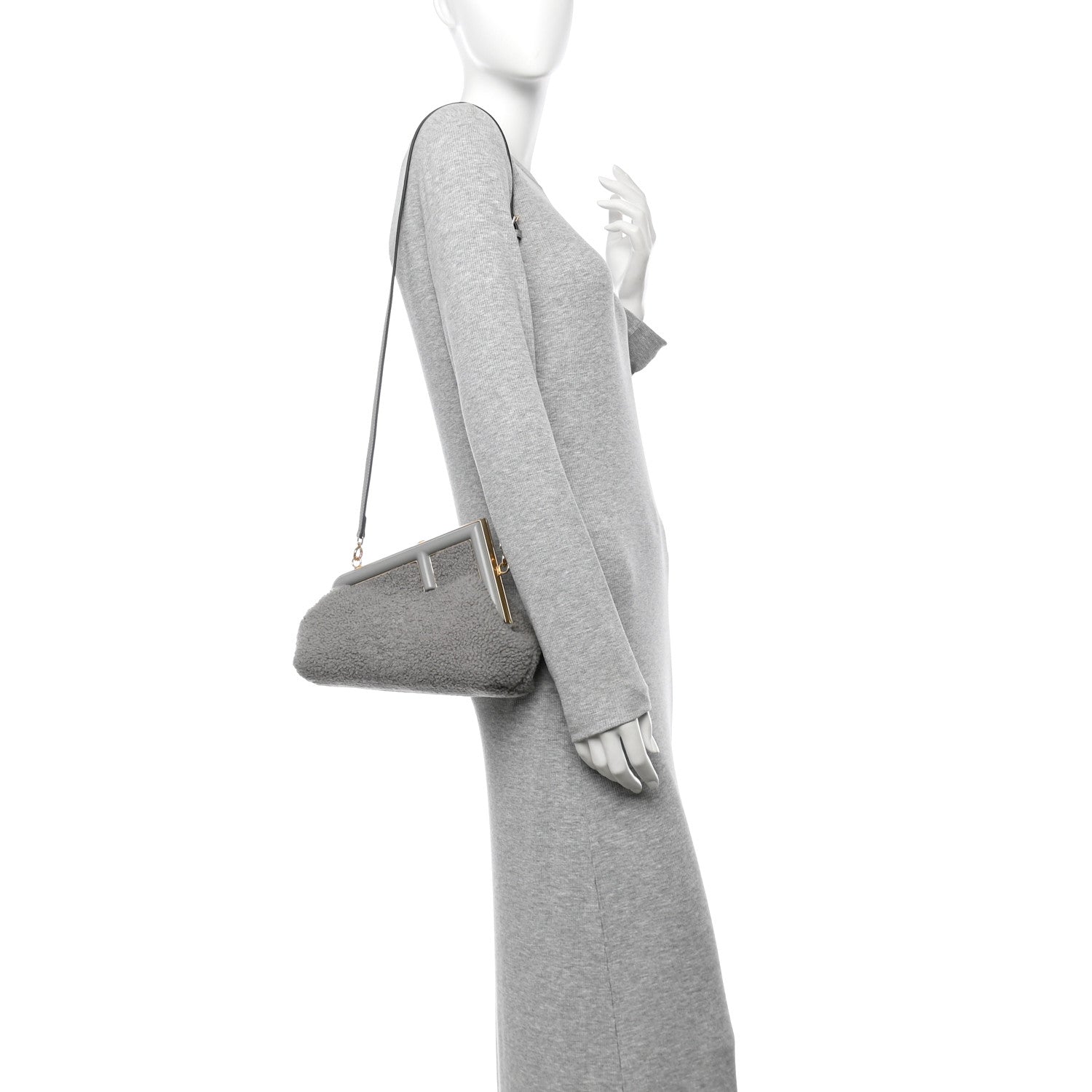 Shearling Small Fendi First Ghiaccio Oro Soft