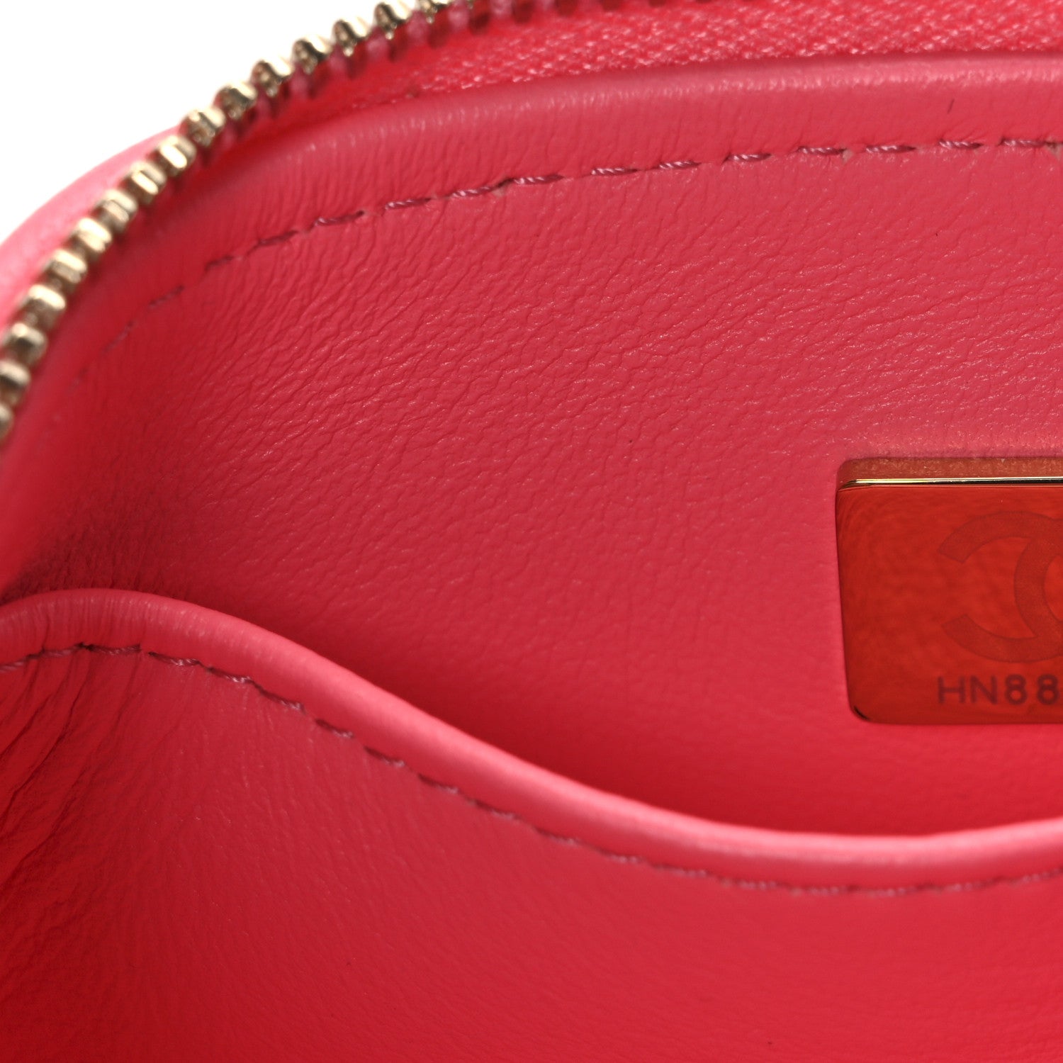 Lambskin Quilted Small CC Vanity Case Pink