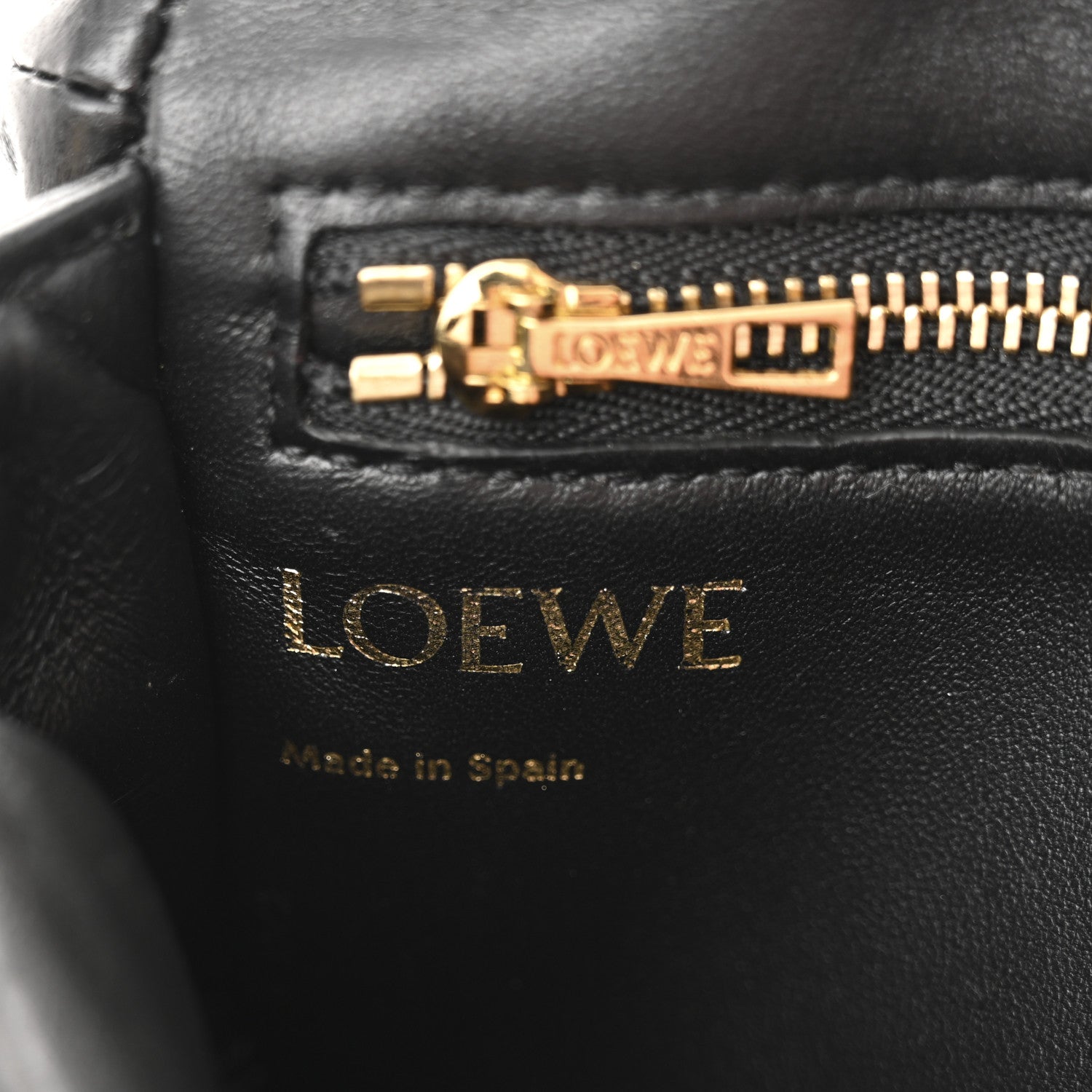 Shiny Nappa Lambskin Mini Goya Puffer Bag Black