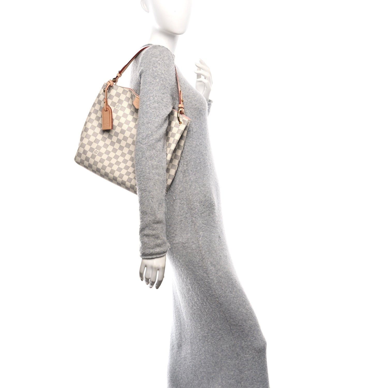 Damier Azur Graceful PM Rose Ballerine