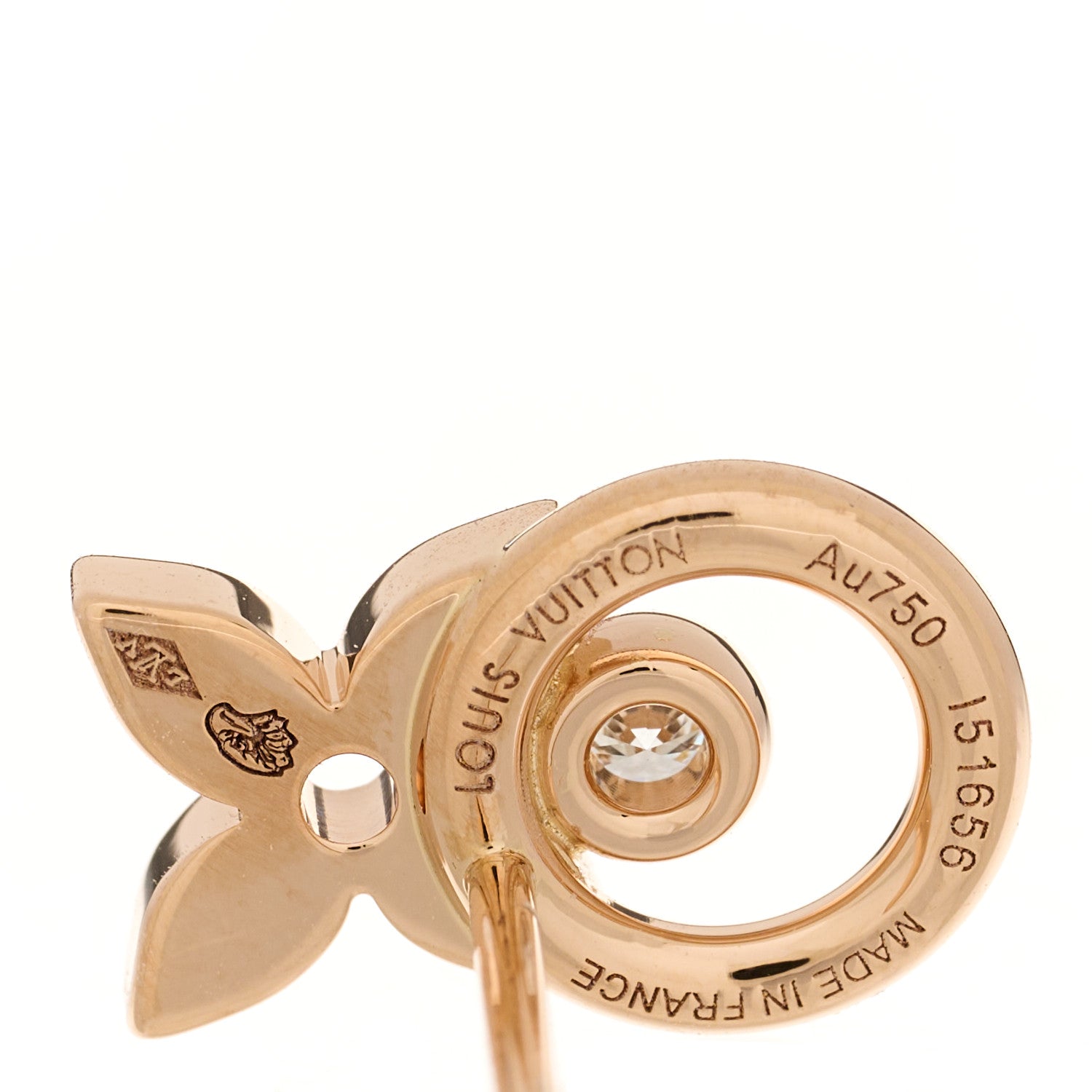 18K Pink Gold Diamond Idylle Blossom Single Earring