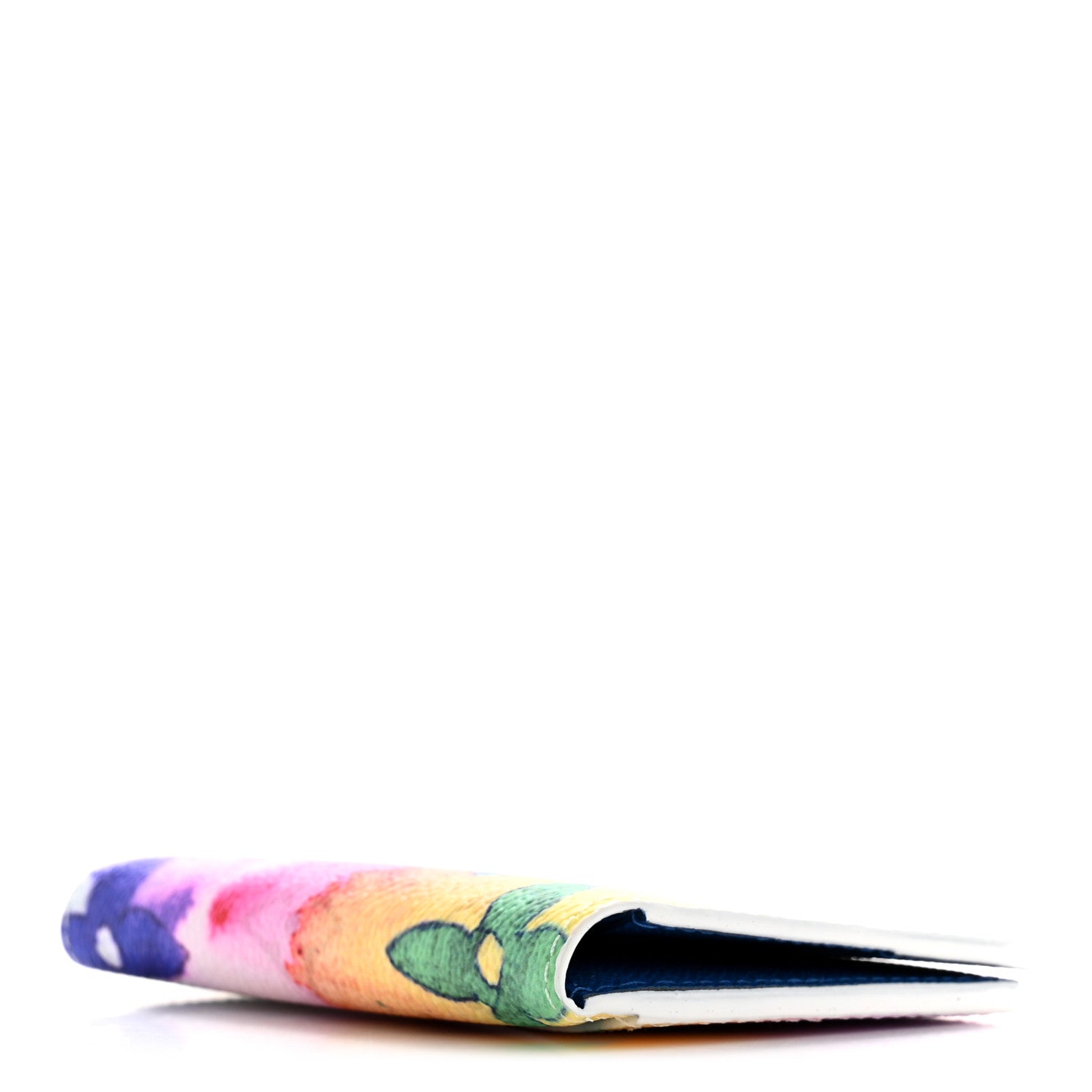 Monogram Watercolor Pocket Organizer NM Multicolor