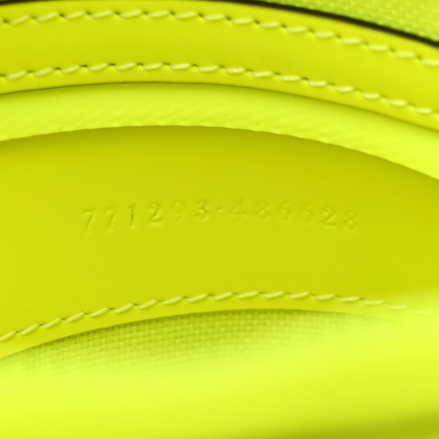 Rubber Effect Monogram GG Crossbody Bag Fluorescent Yellow