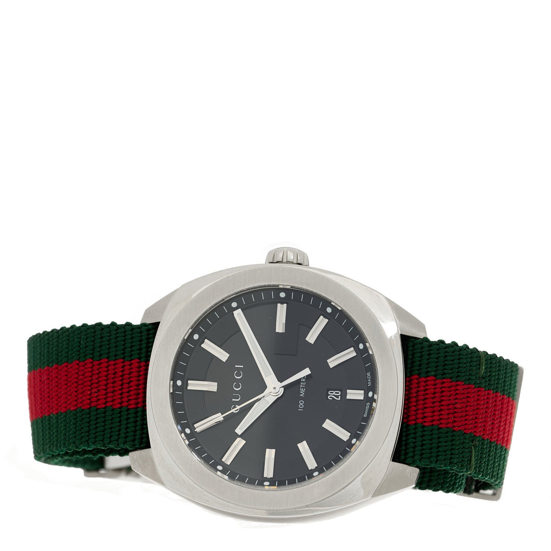 Stainless Steel Nylon 41mm GG2570 Quartz Watch Black