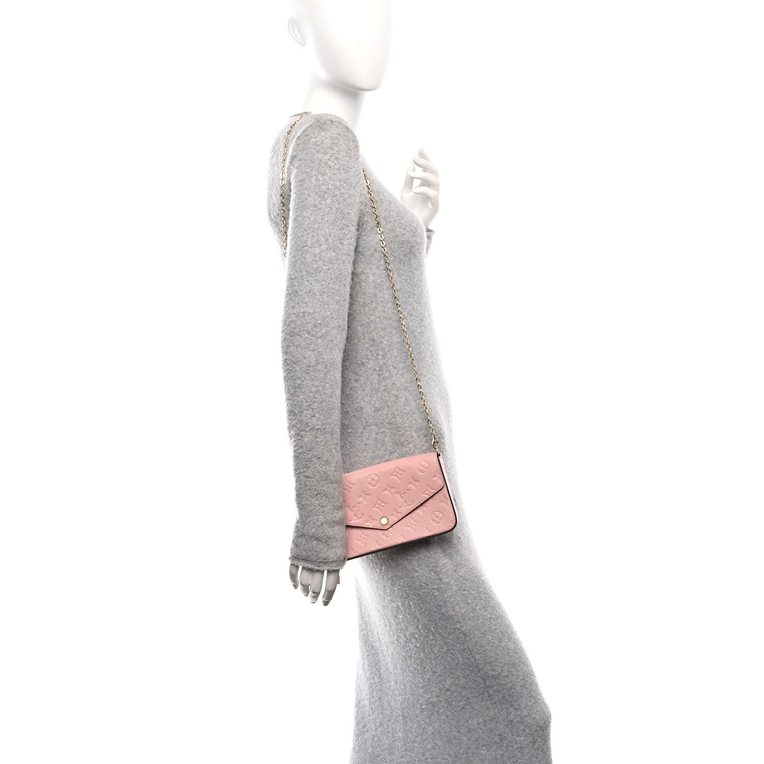 Empreinte Pochette Felicie Chain Wallet Rose Poudre