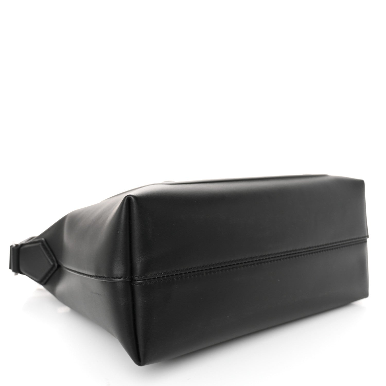 DOLCE GABBANA Calfskin Embossed DG Logo Shoulder Bag Black