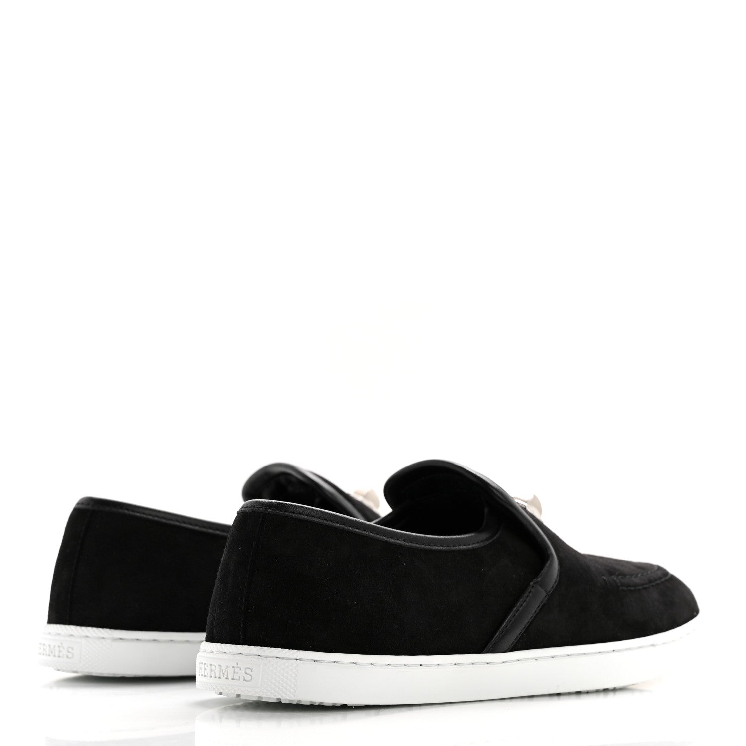 Suede Goatskin Nappa Jour Loafers 35 Black