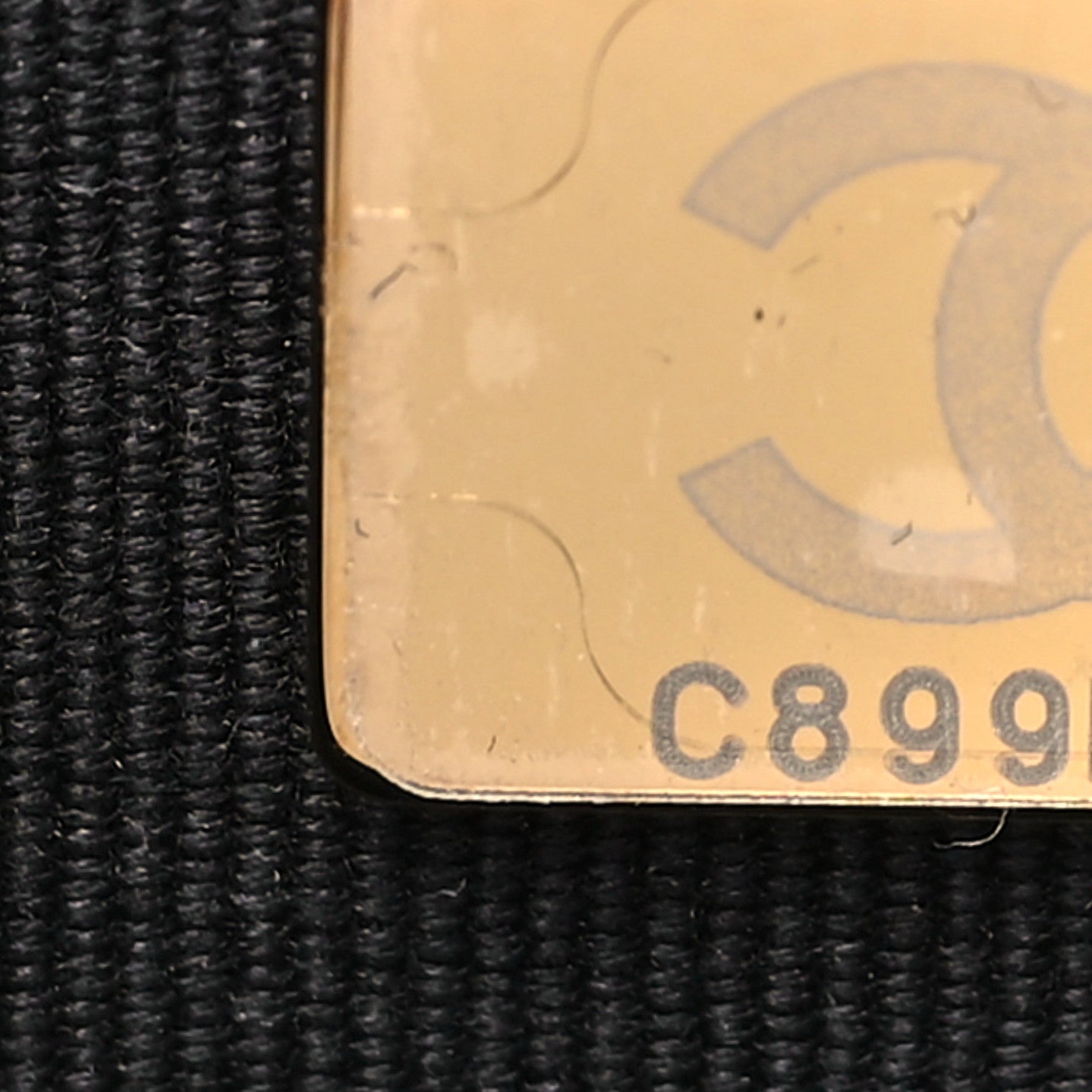 Lambskin Quilted Logo WOC Wallet On Chain Black