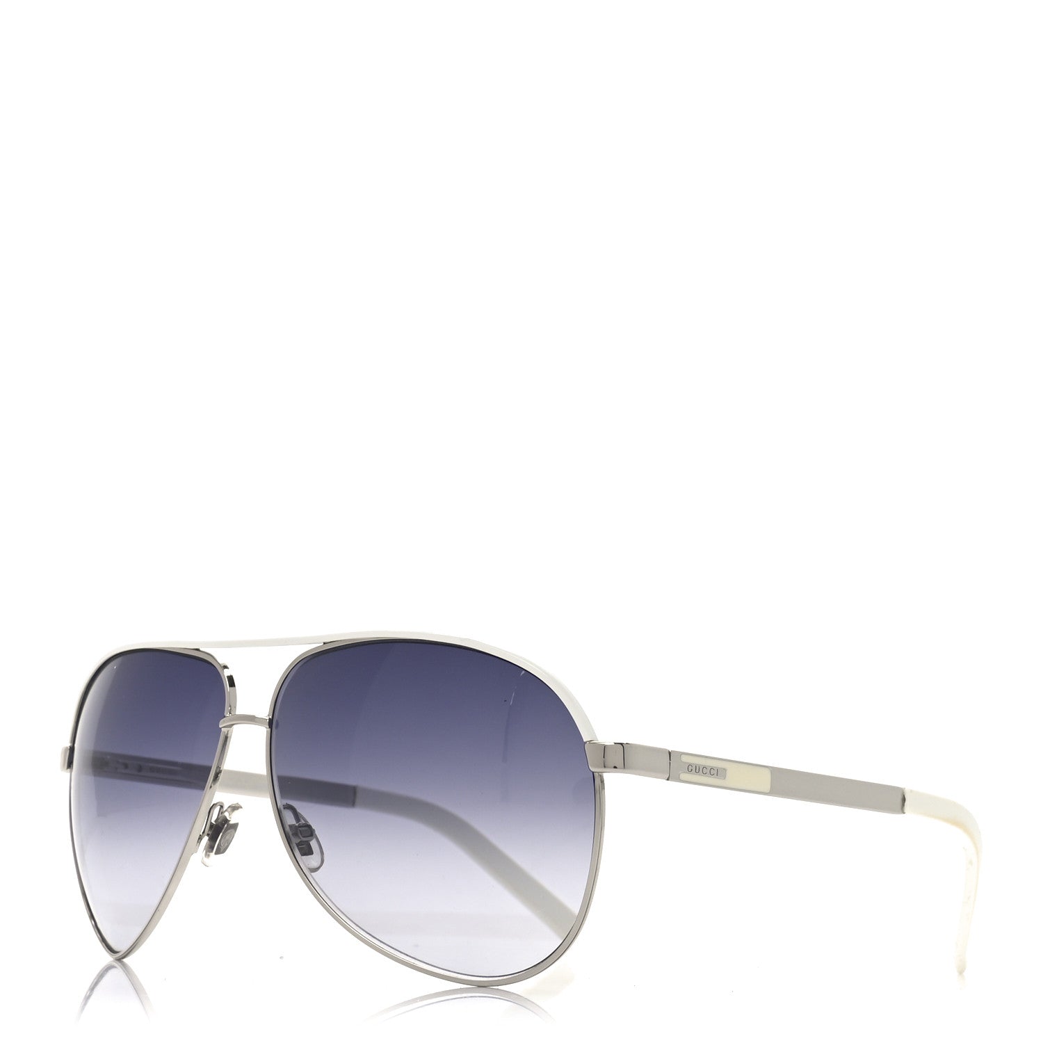 Aviator Sunglasses GG 1827/S White Silver