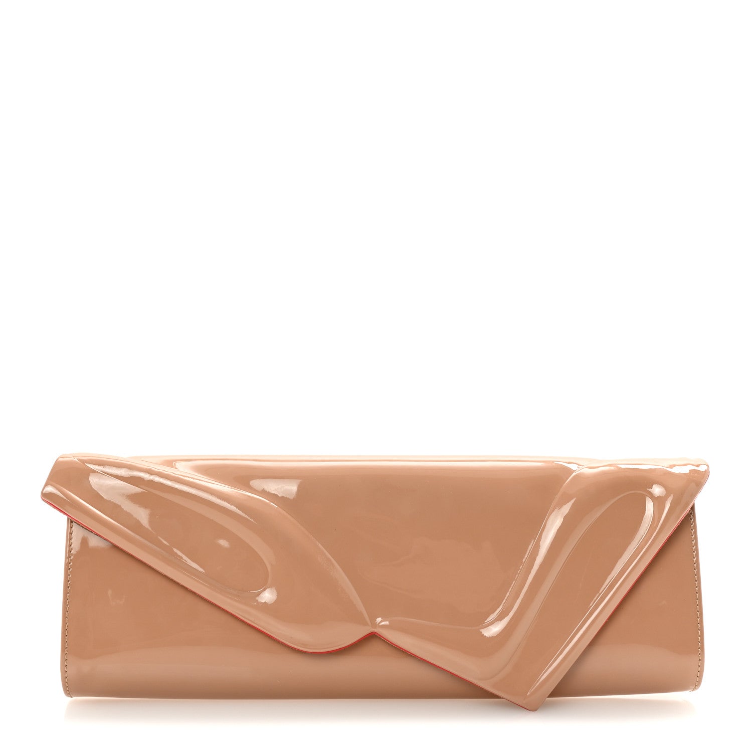 Patent So Kate Baguette Clutch Nude