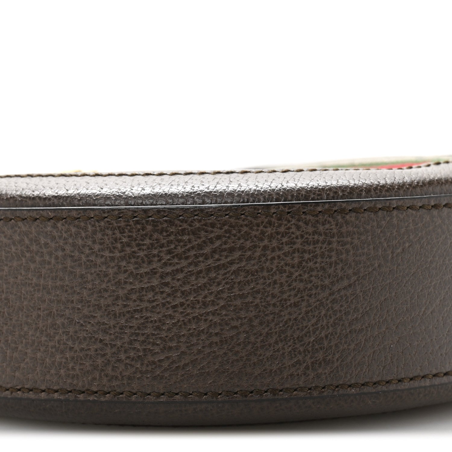 GG Supreme Monogram Web Mini Ophidia Round Shoulder Bag Brown