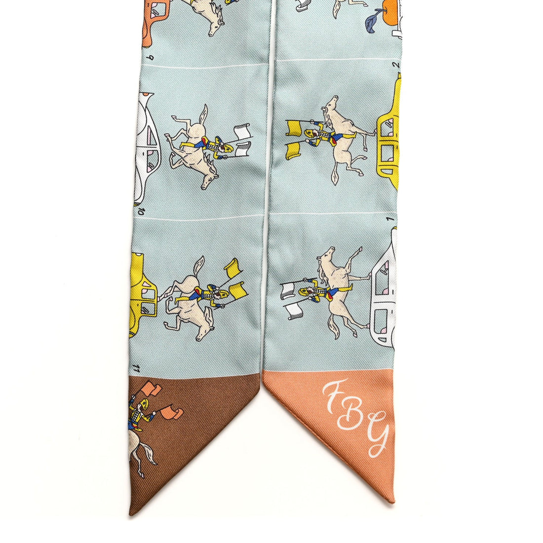 Silk Parade CG Twilly Vert Amande Marron