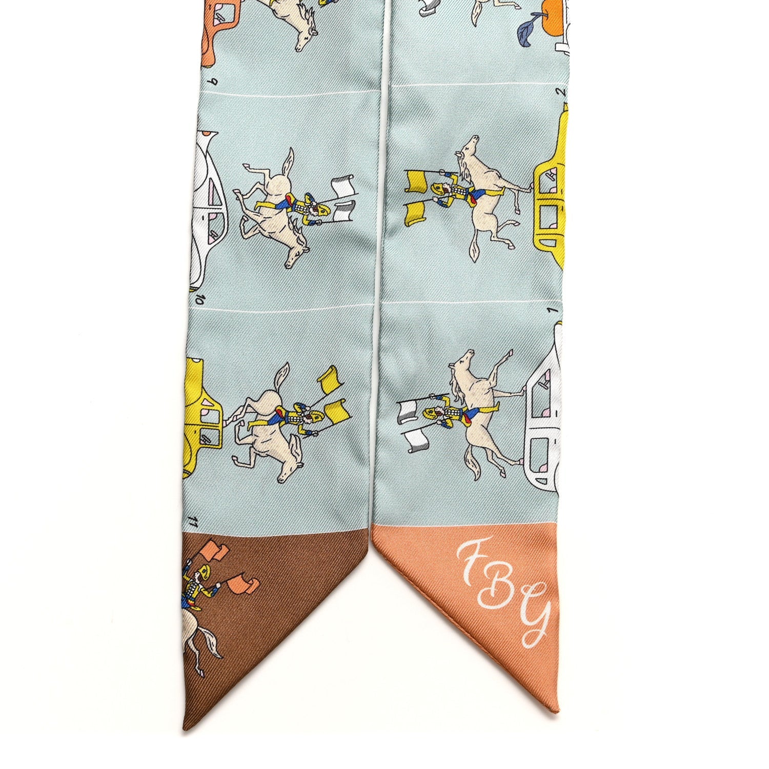 Silk Parade CG Twilly Vert Amande Marron