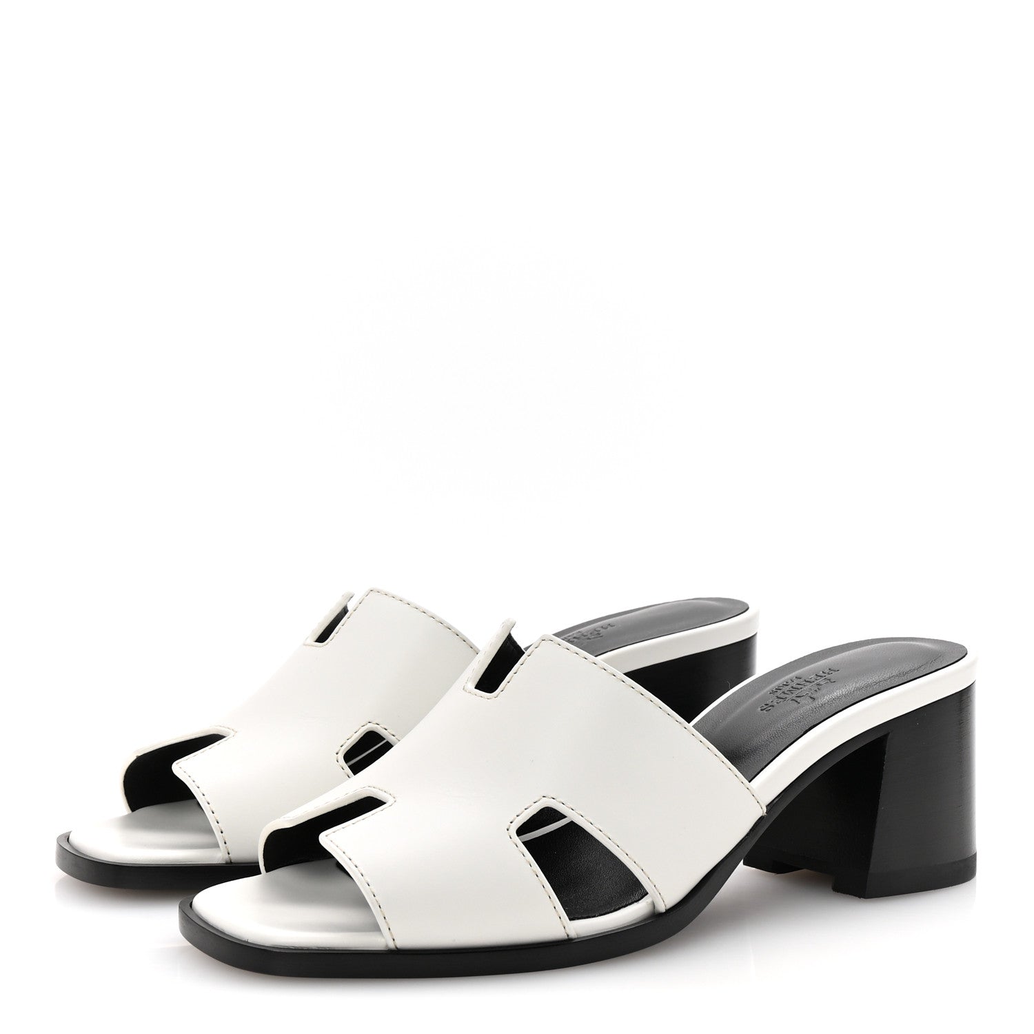 Calfskin Helia 60 Sandals 37.5 White