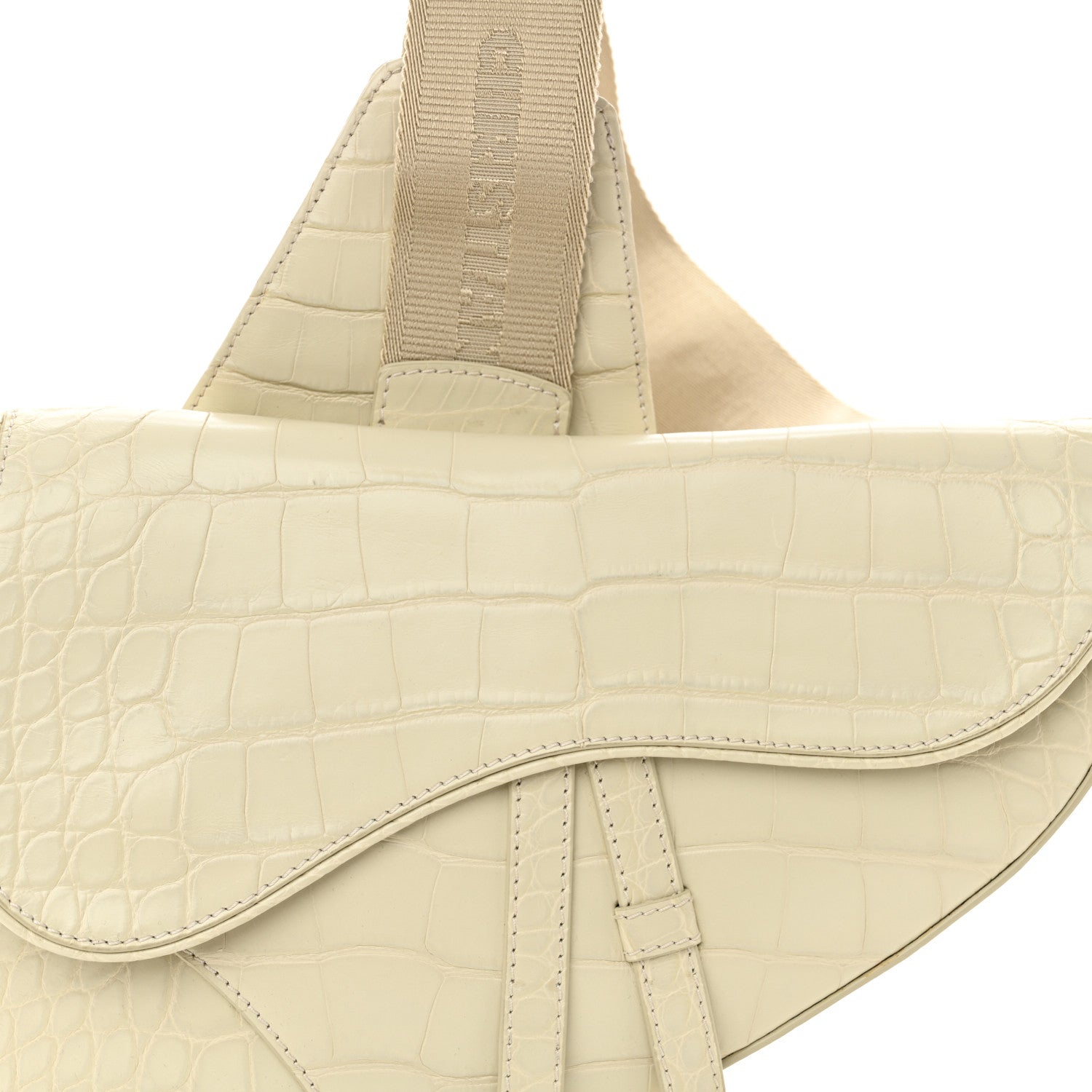 Crocodile Mens Saddle Bag