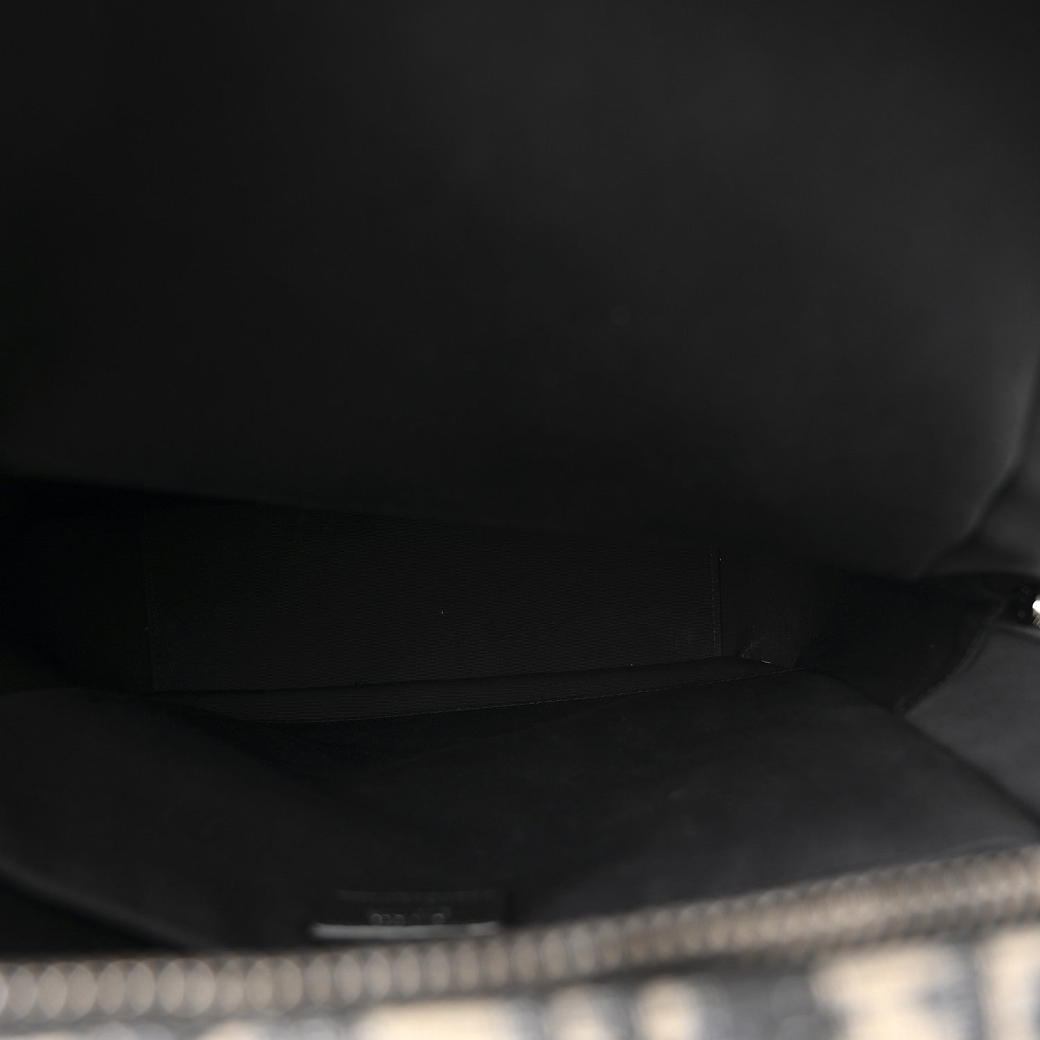 Oblique Calfskin Rider Backpack Beige Black