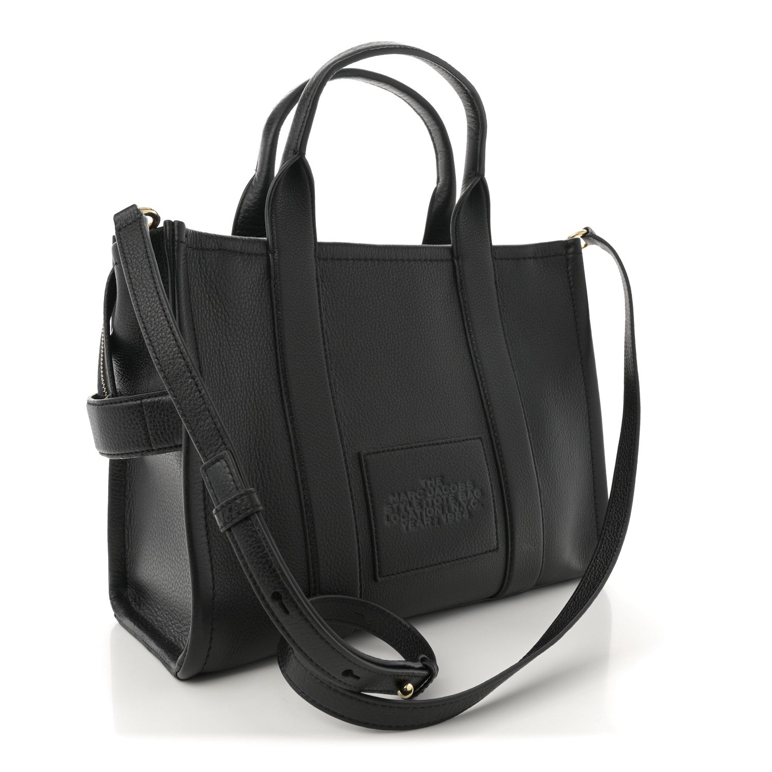 Grained Calfskin Medium The Tote Bag Black