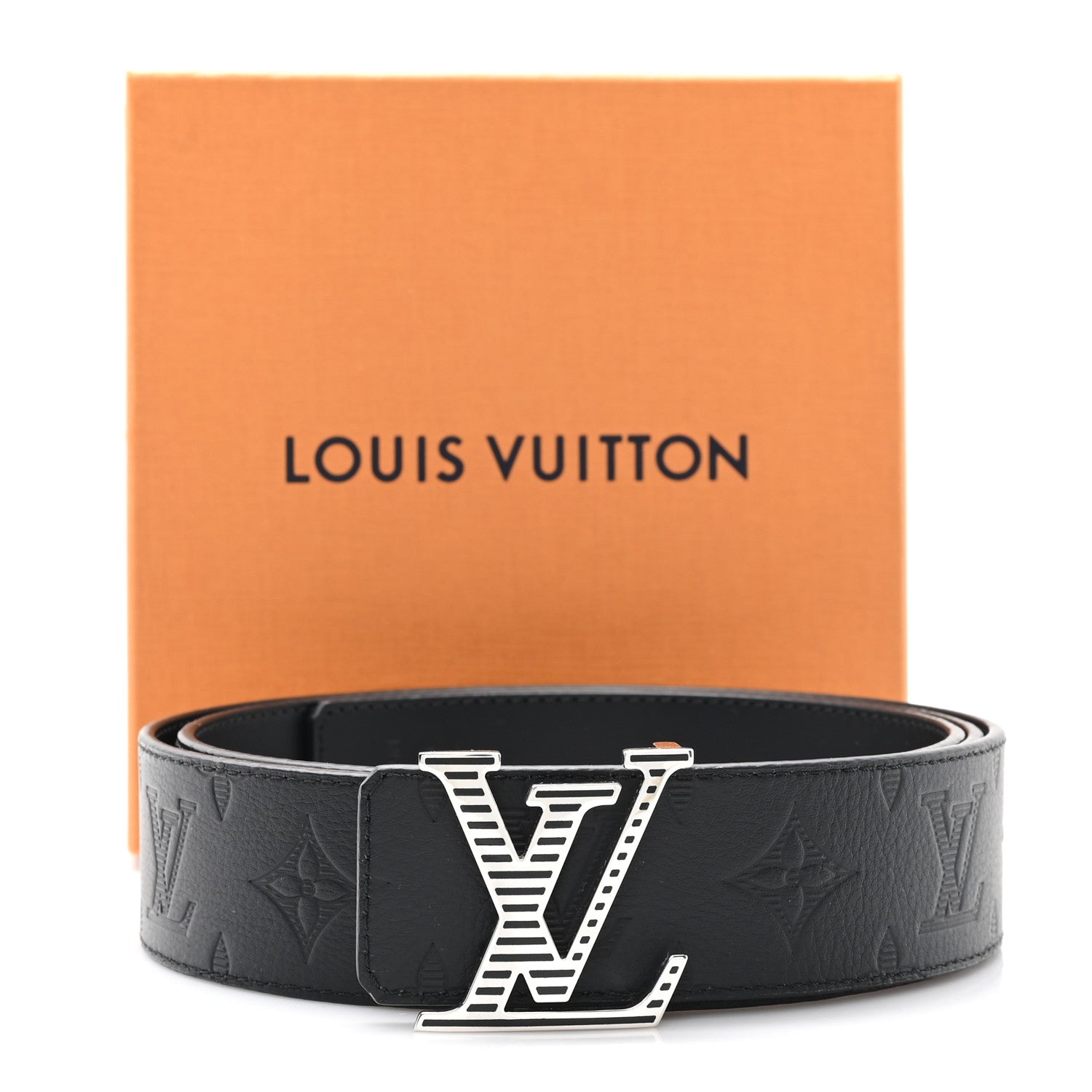 Monogram Shadow 40mm LV Shadow Reversible Belt 110 44 Black