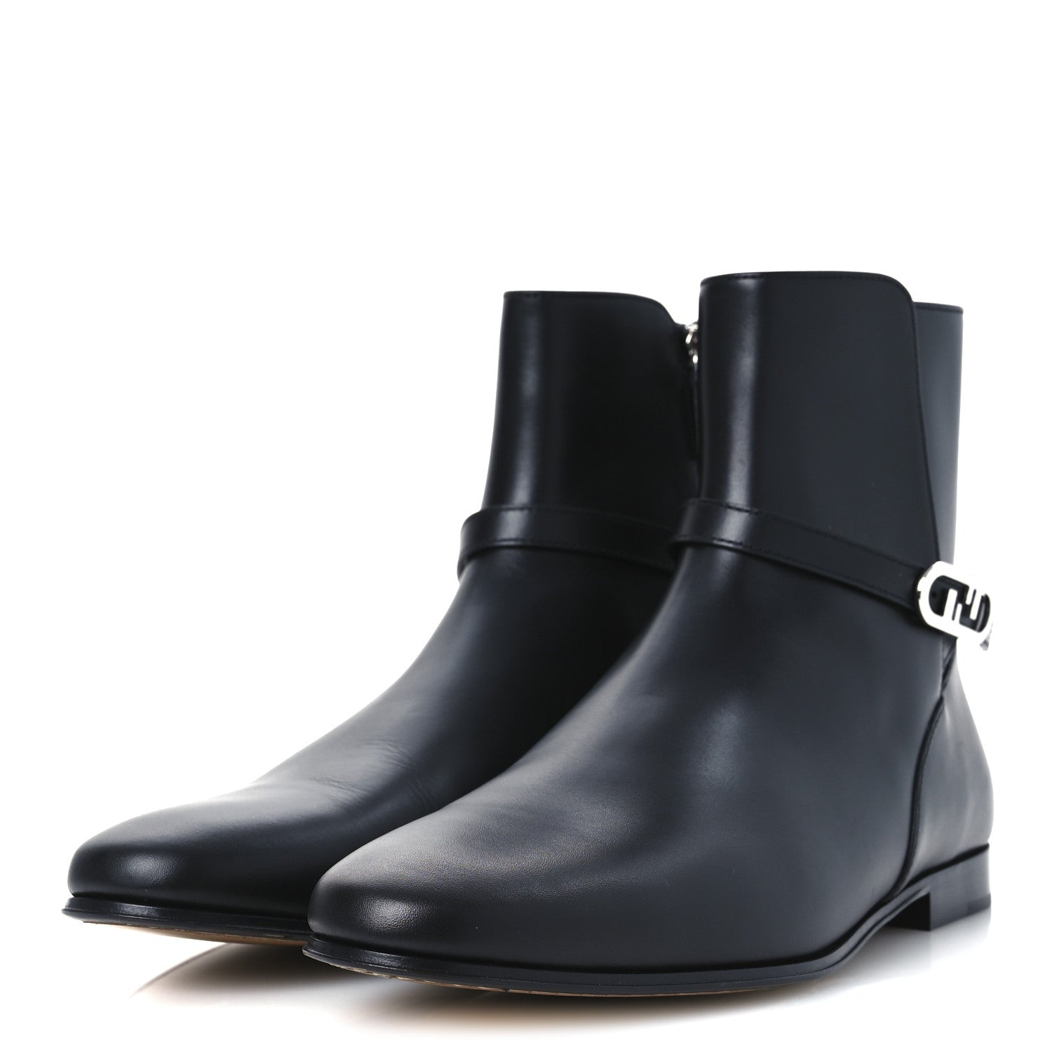 Vitello O'Lock Mens Ankle Boots 10 Black