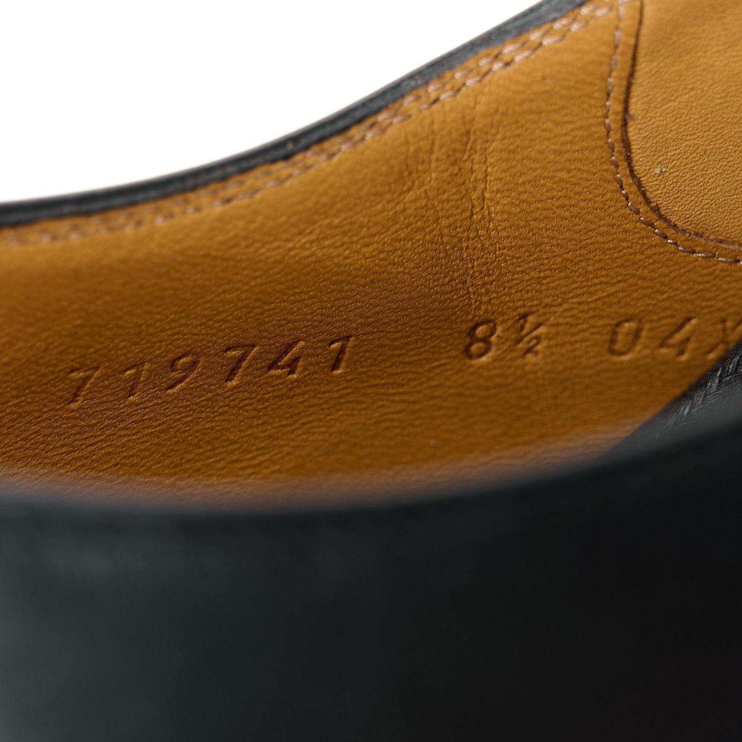 New Waxed Calfskin Mens Oxfords 8.5 Black