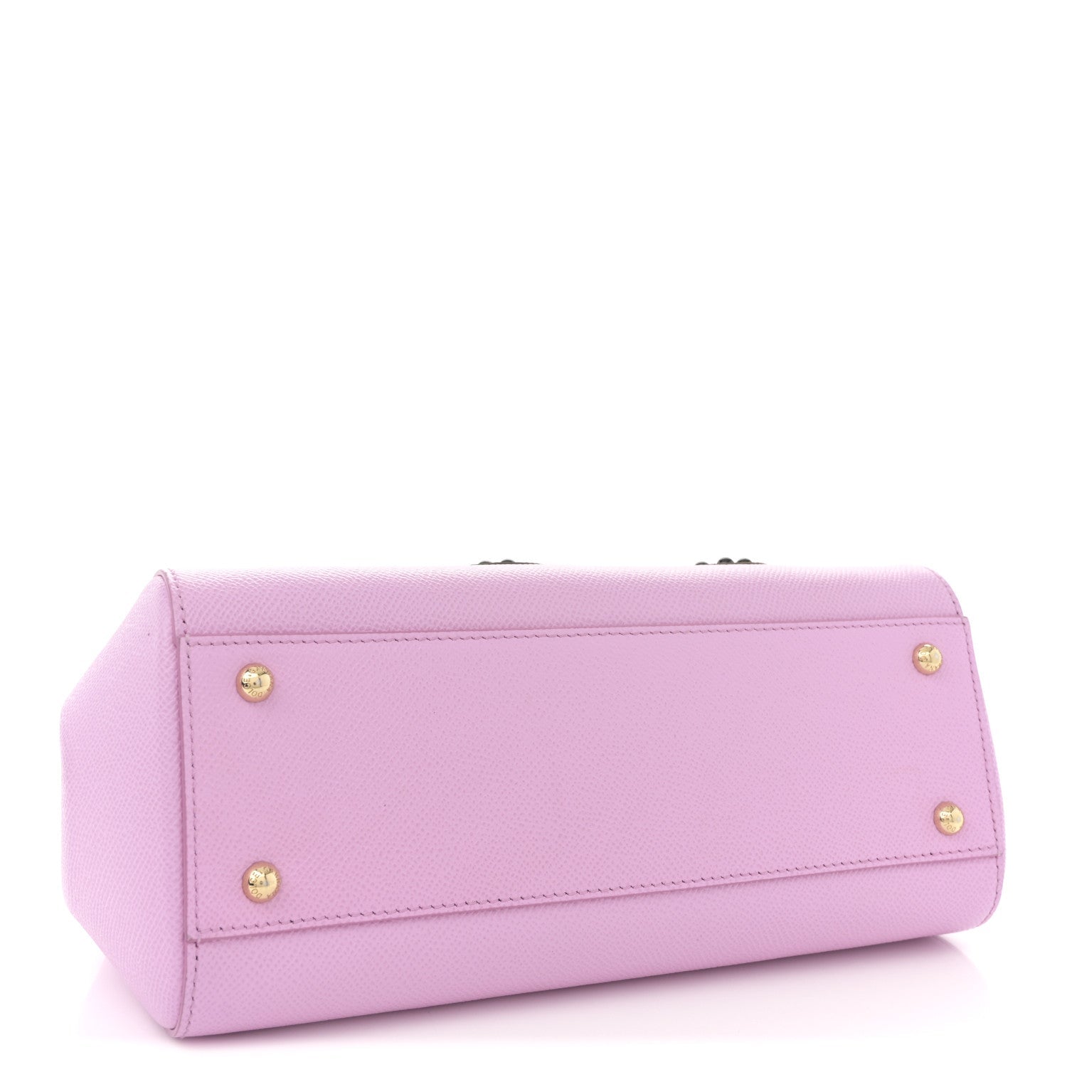 Dauphine Studded Medium DG Family Patch Miss Sicily Satchel Pink Rosa Chiaro