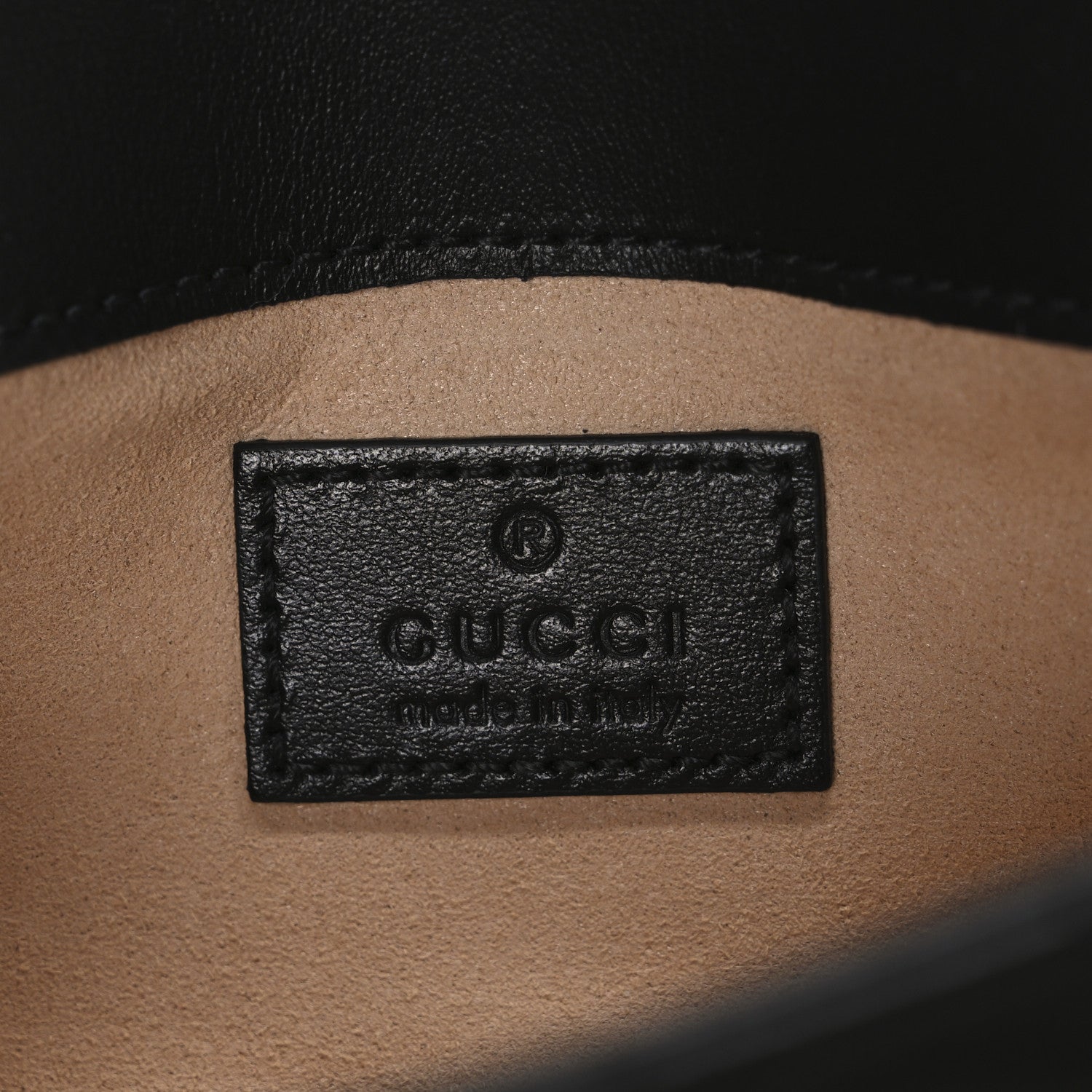 Calfskin Matelasse Monochrome GG Marmont Chain Belt Bag Black