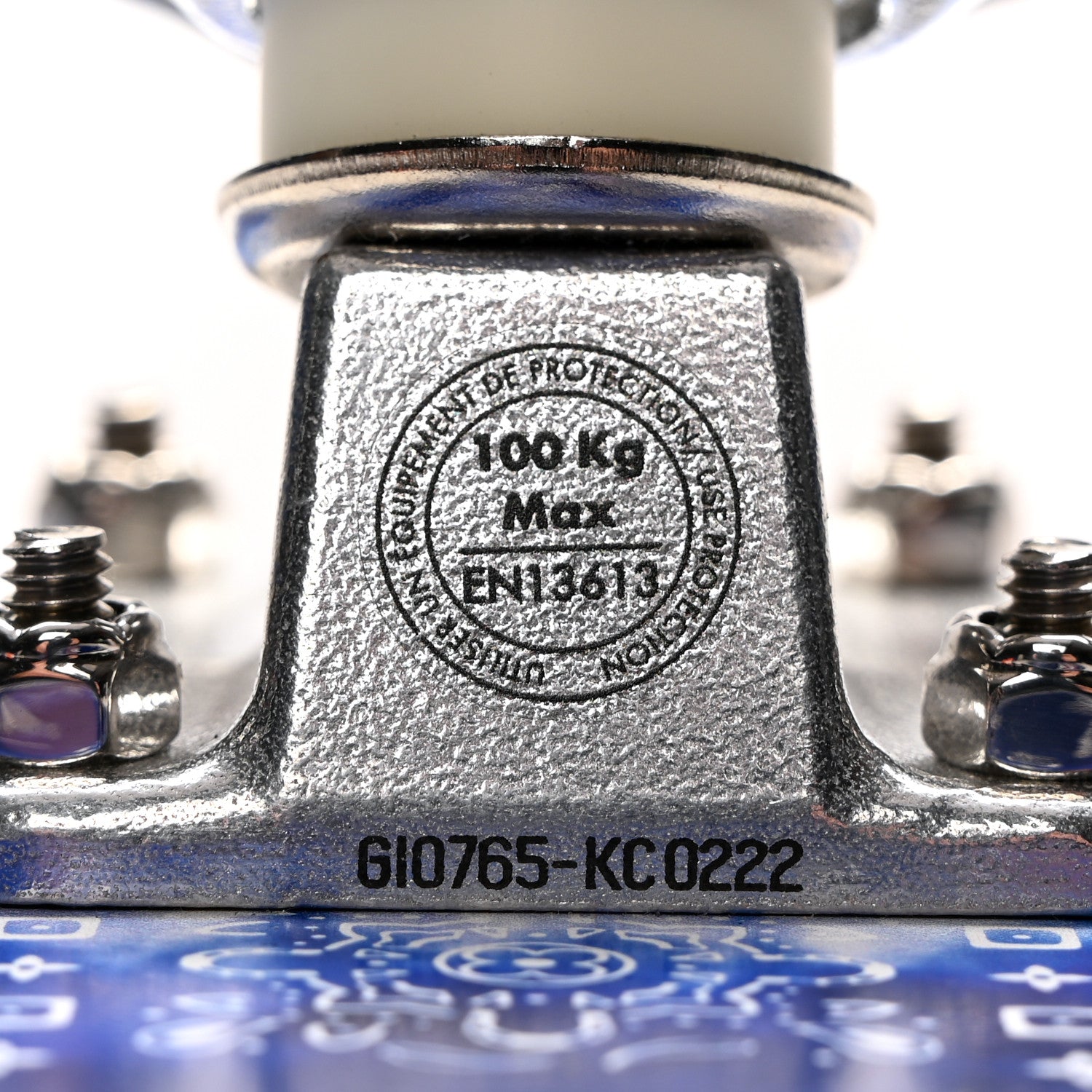 Monogram Bandana Wood Skateboard Blue